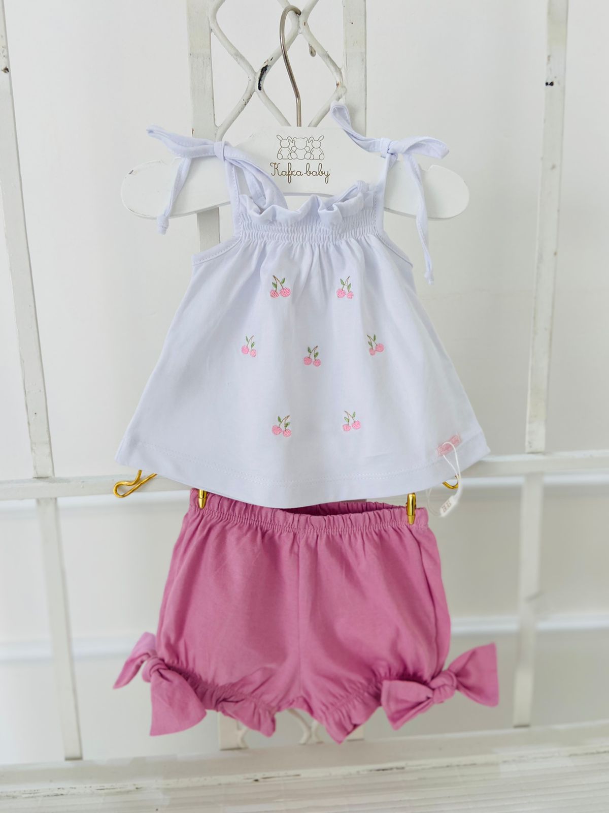 Kafka Baby Cherry Short Set - Little Birdies