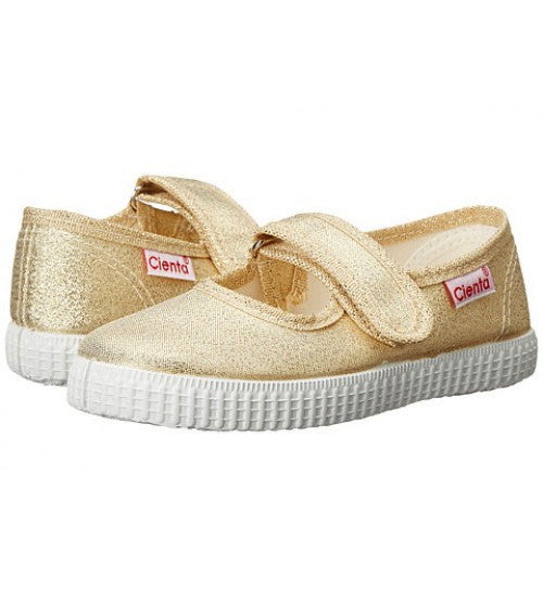 Gold Metallic girls cienta shoe