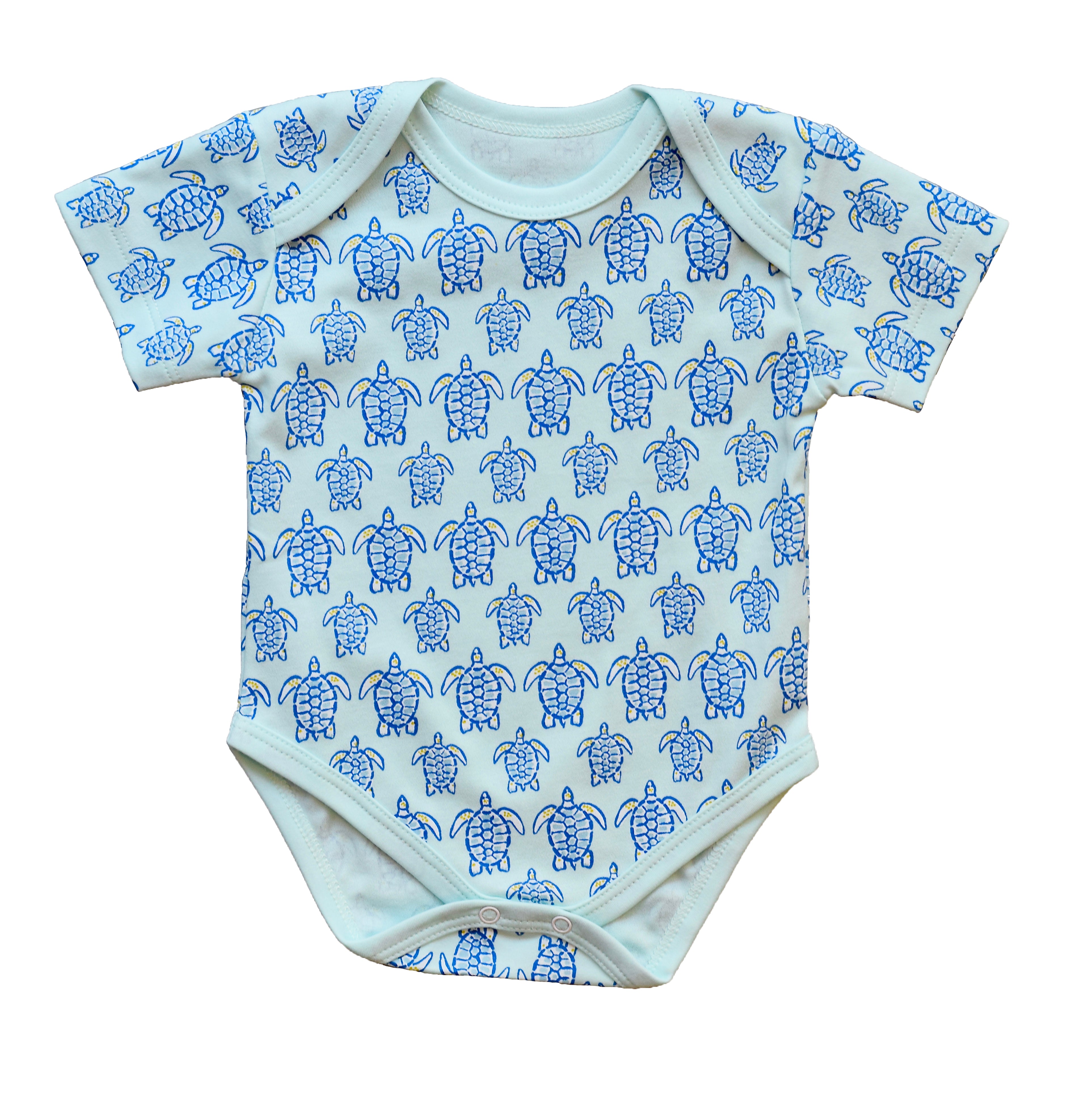 Pineapple Sunshine Blue sea turtle onesie