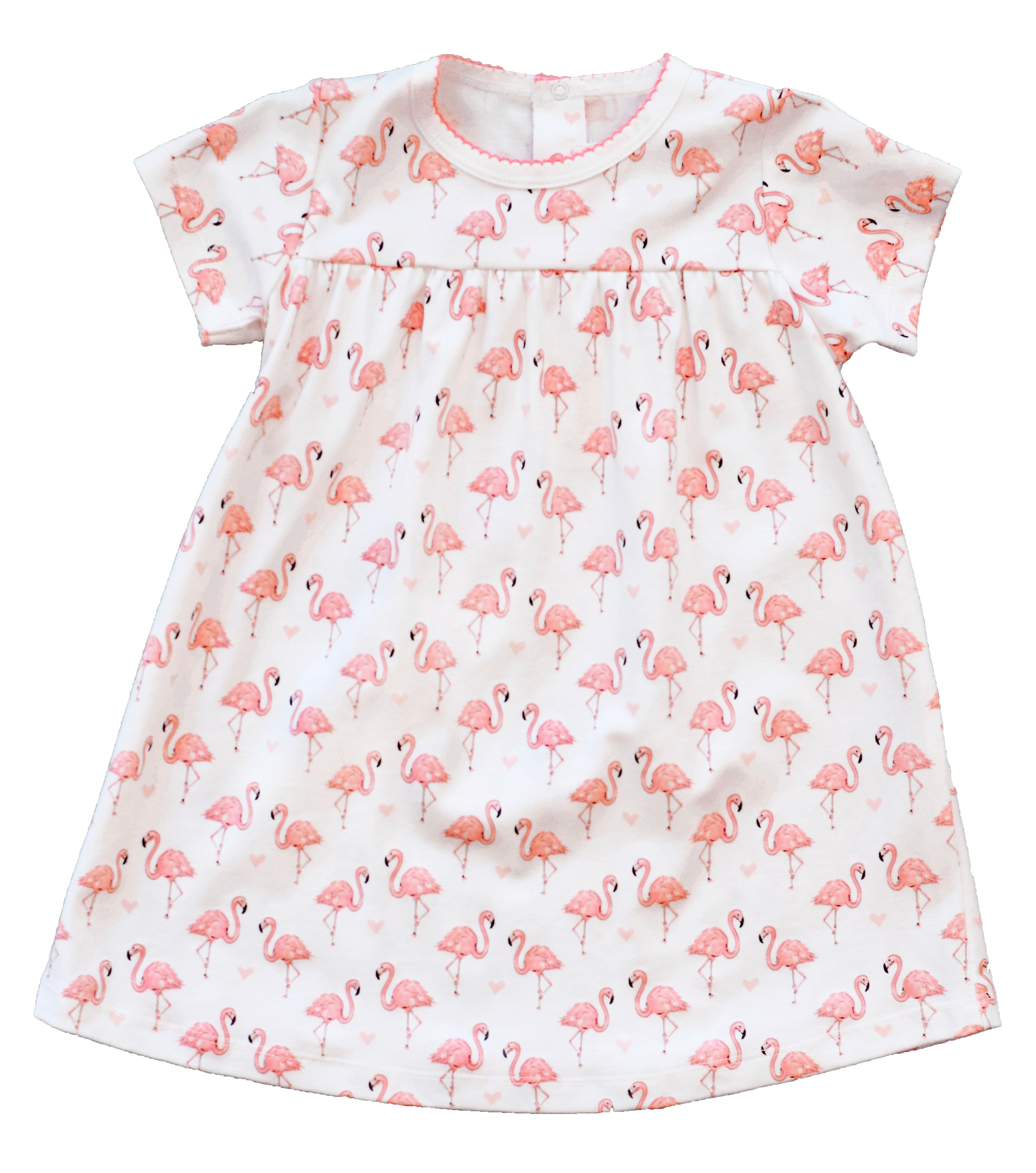 pineapple sunshine pink flamingo swing dress