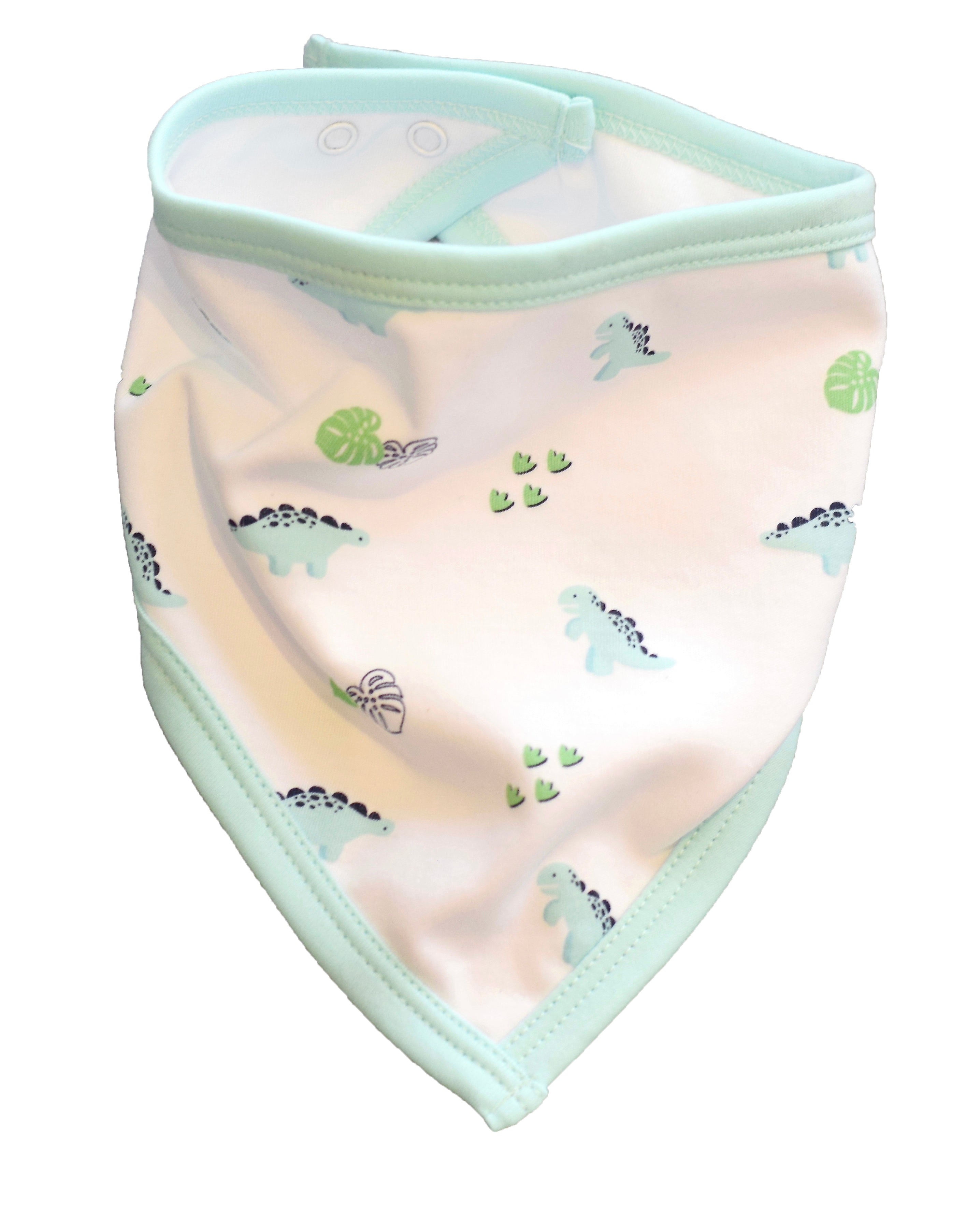 pineapple sunshine dino print bandana bib