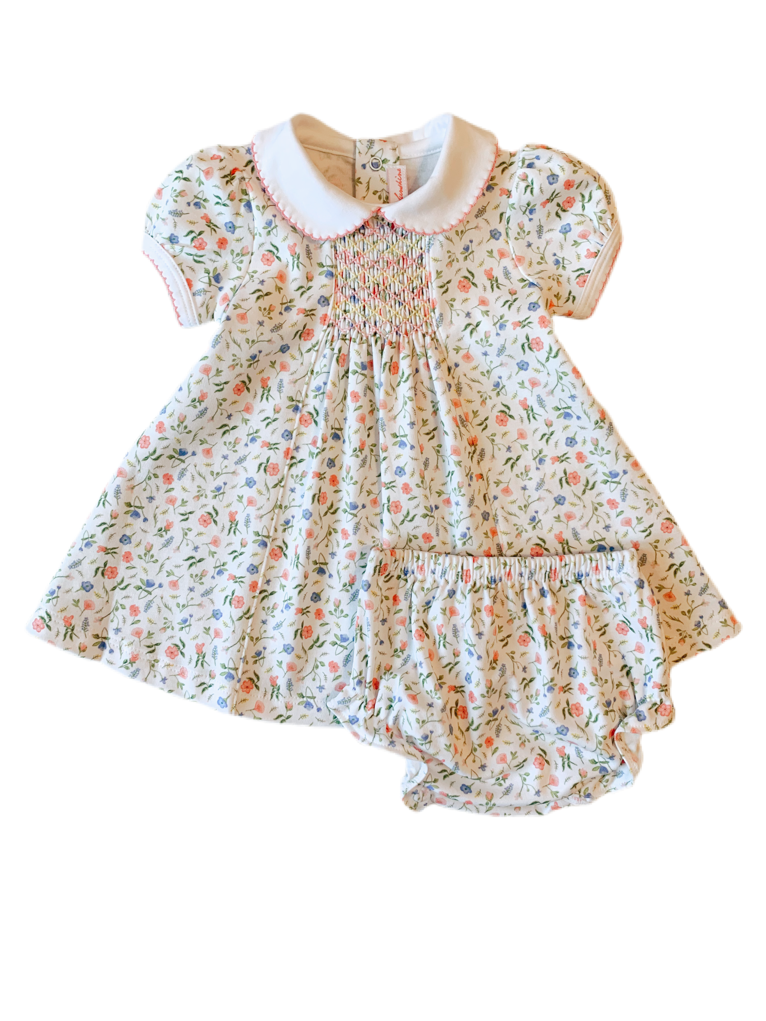 Pineapple Sunshine Pink Madison Smocked Dress - Little Birdies