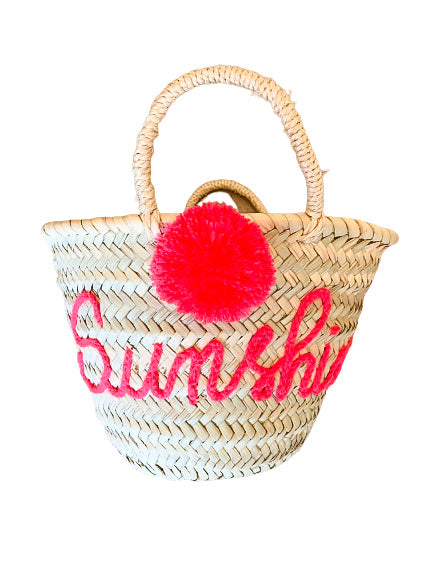 PIineapple Sunshine Sunshine Tote- Hot Pink