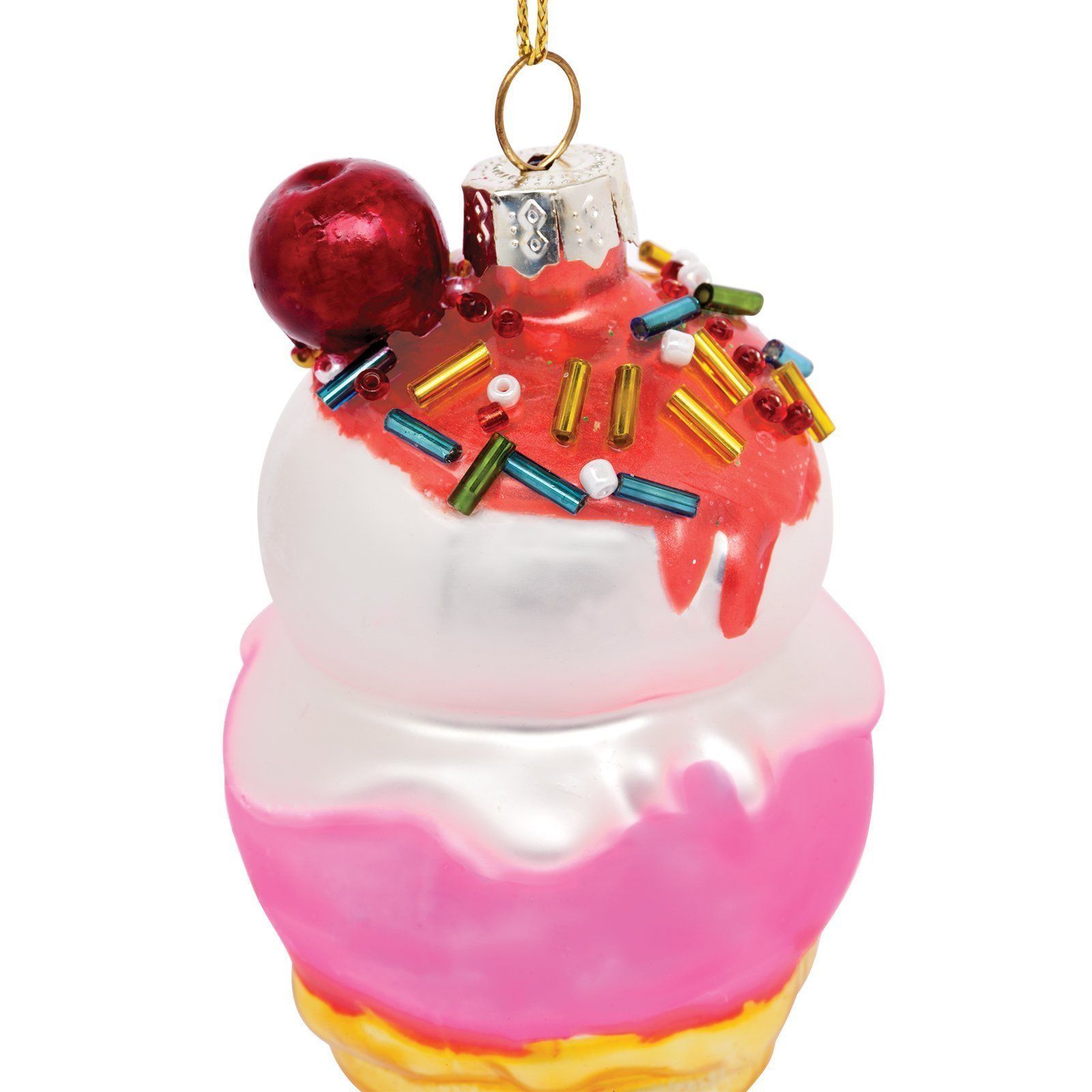 Ice Cream Holiday Ornament