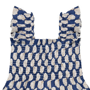 Mini Paloma Girl's Dress Shell Beach Navy