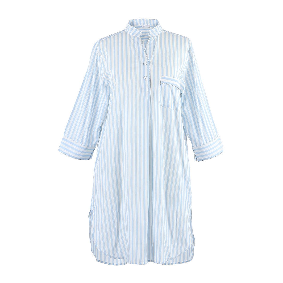 CLASSIC COTTON STRIPED NIGHTSHIRT