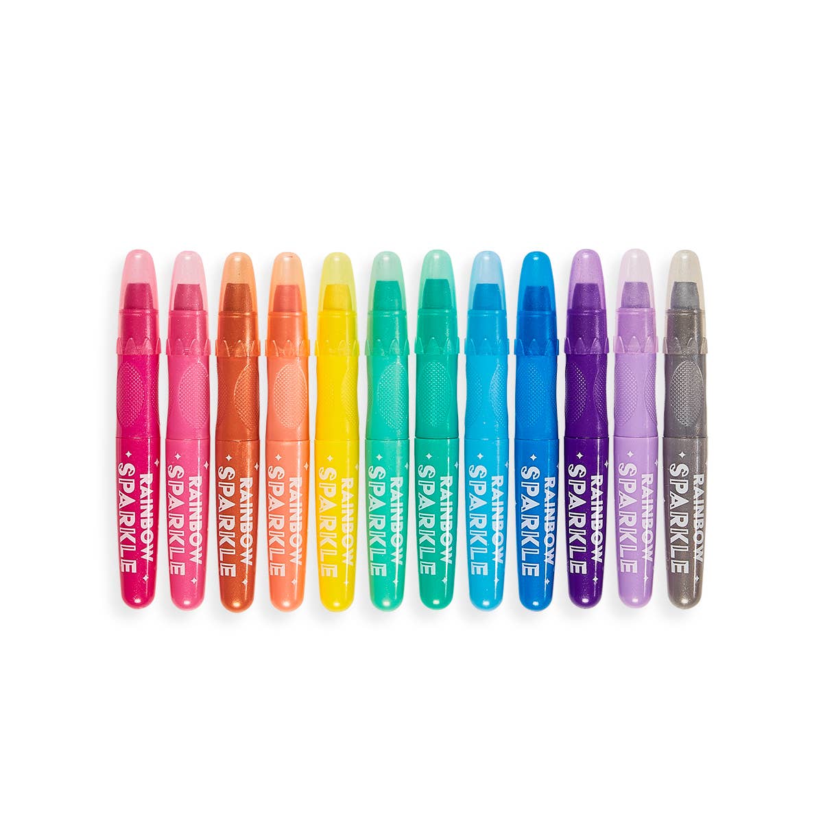 Ooly art supplies Rainbow Sparkle Metallic Gel Crayons - Little Birdies