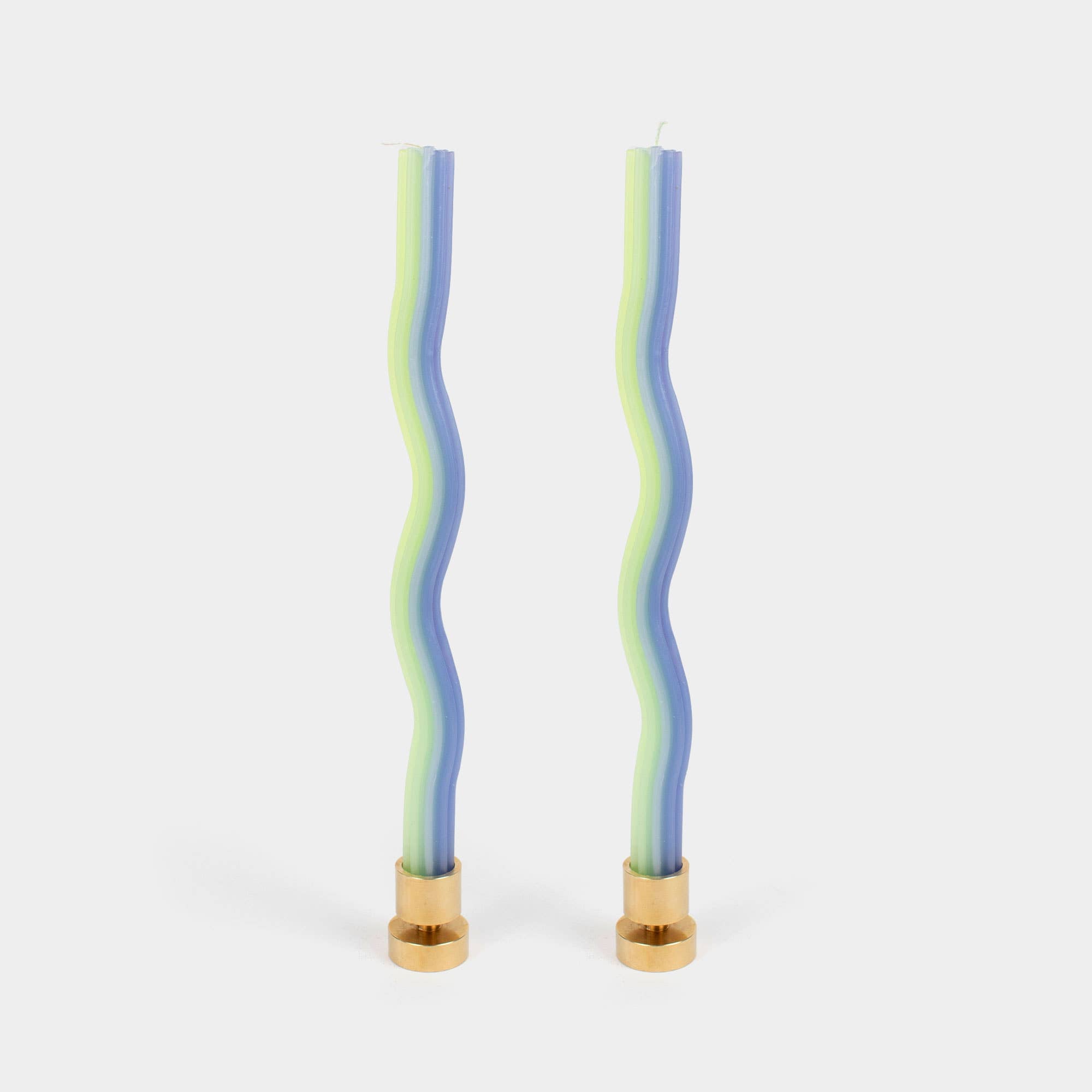 Wiggle Candles by Lex Pott - Lavender & Green (2 pack)
