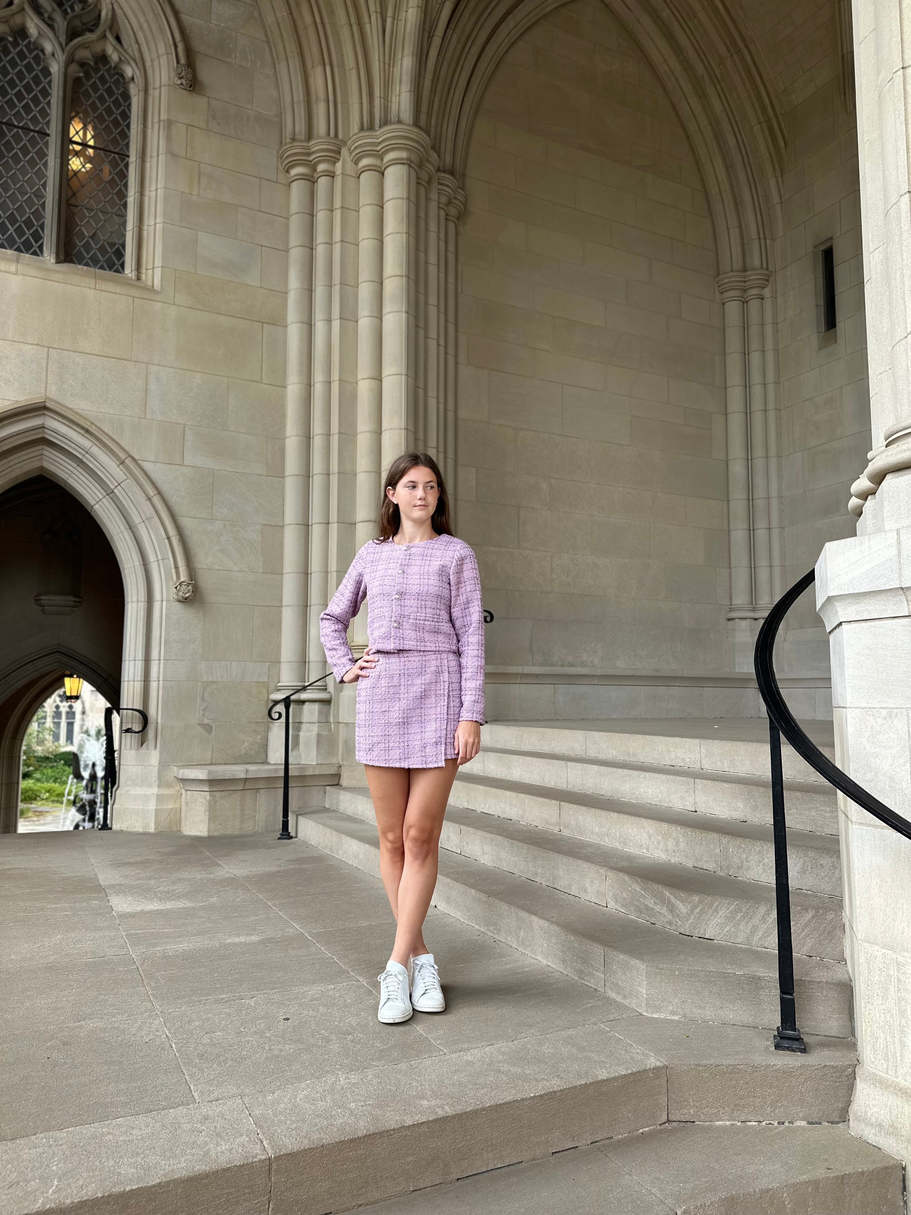 AA Lavender Tweed Jacket