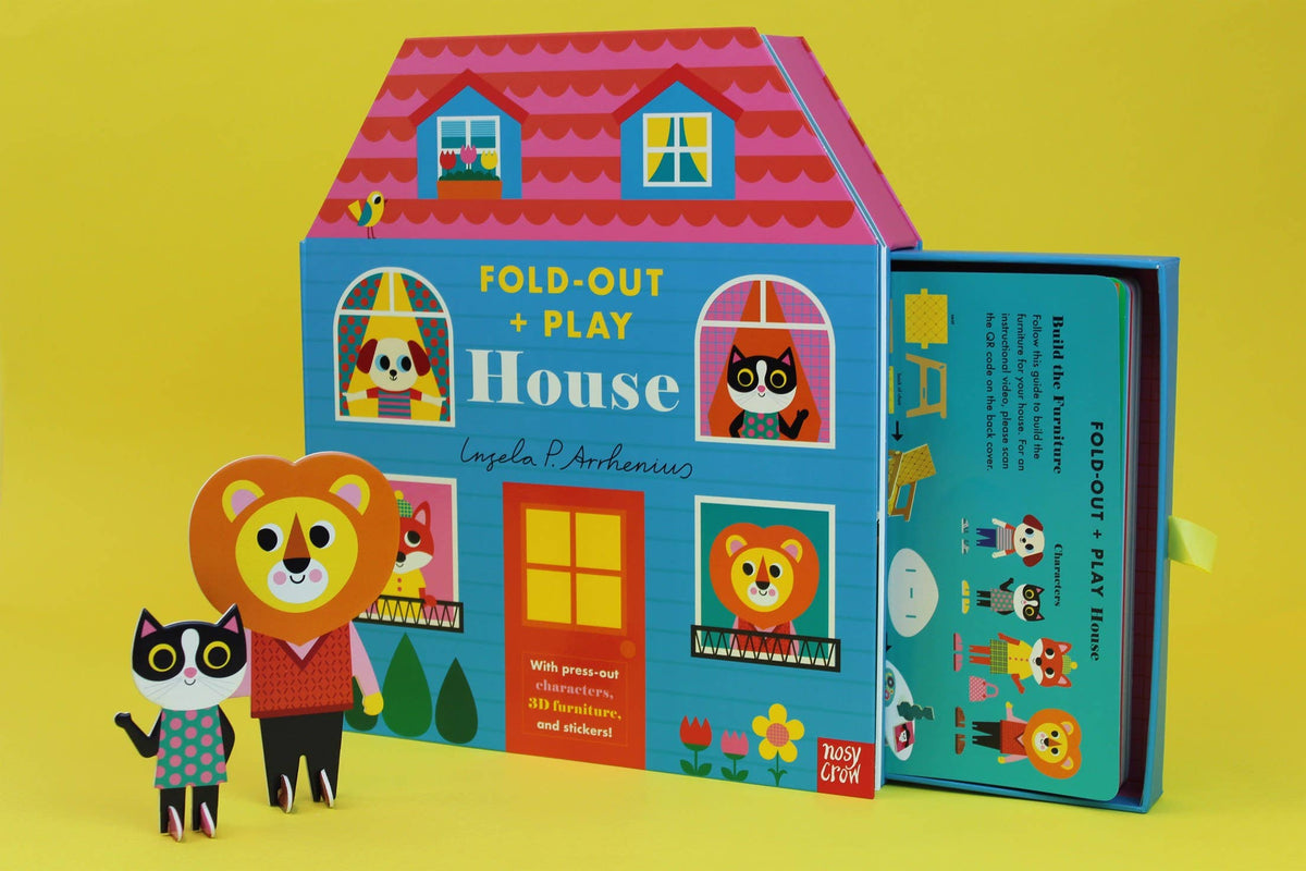Fold-Out + Play: House baby book - Little Birdies Boutique