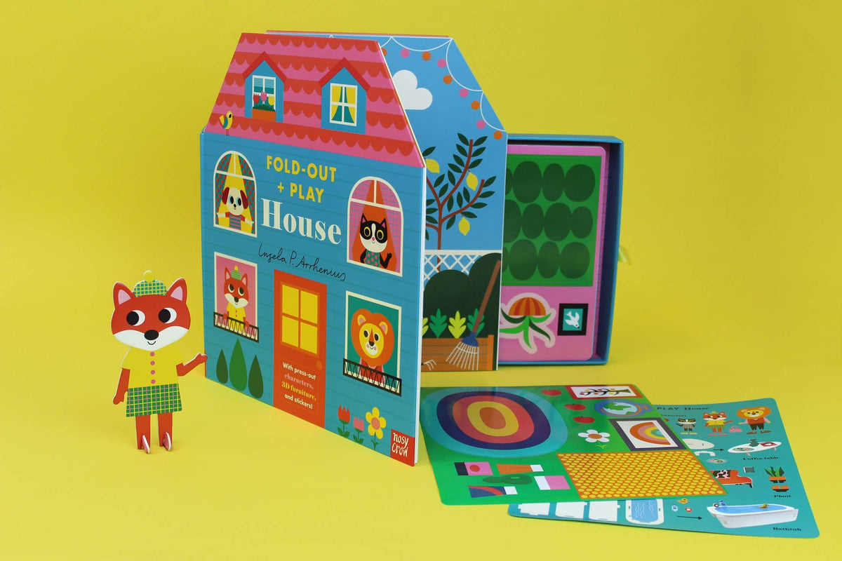 Fold-Out + Play: House baby book - Little Birdies Boutique