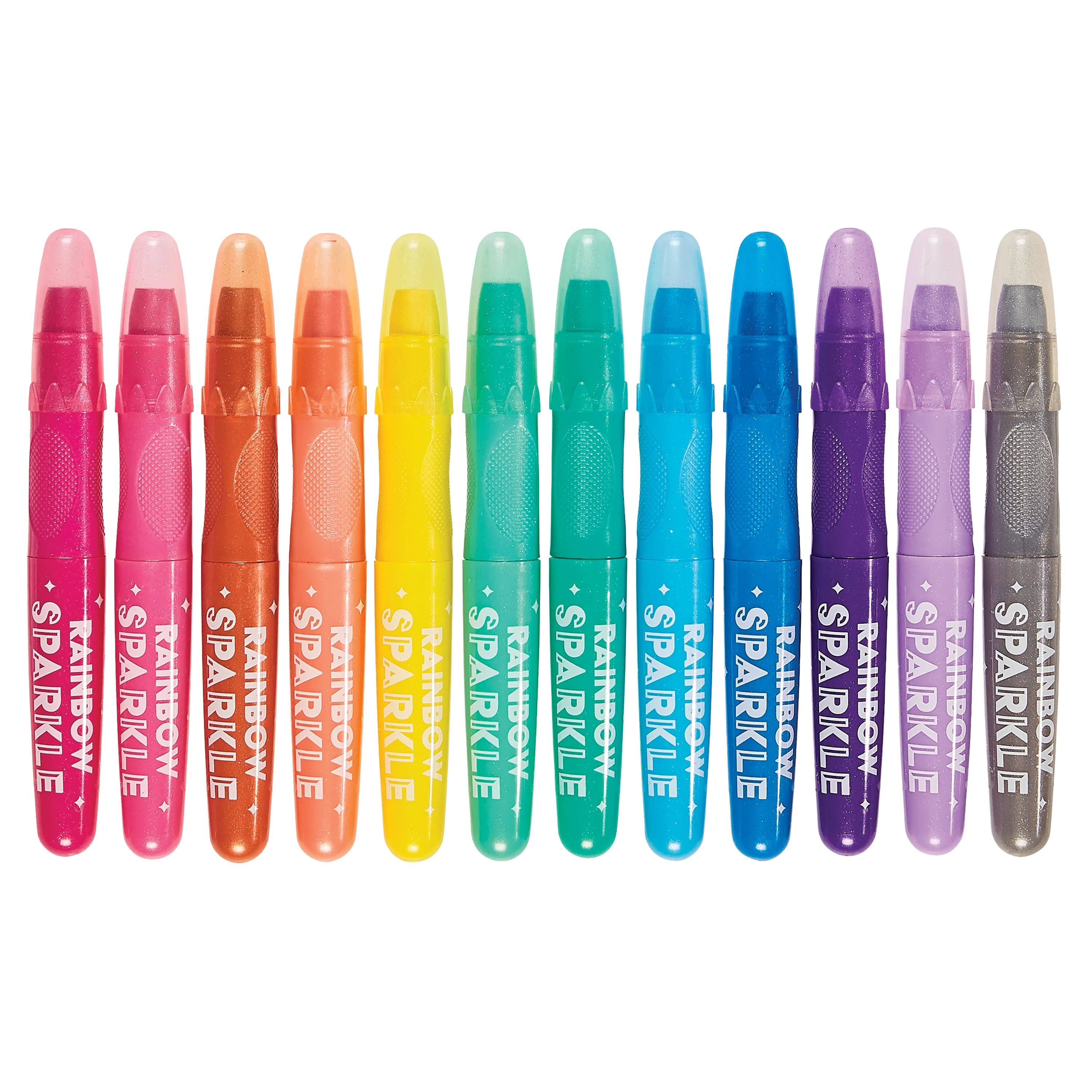 Ooly Rainbow Sparkle Metallic Watercolor Gel Crayons - Set of 12 - Little Birdies