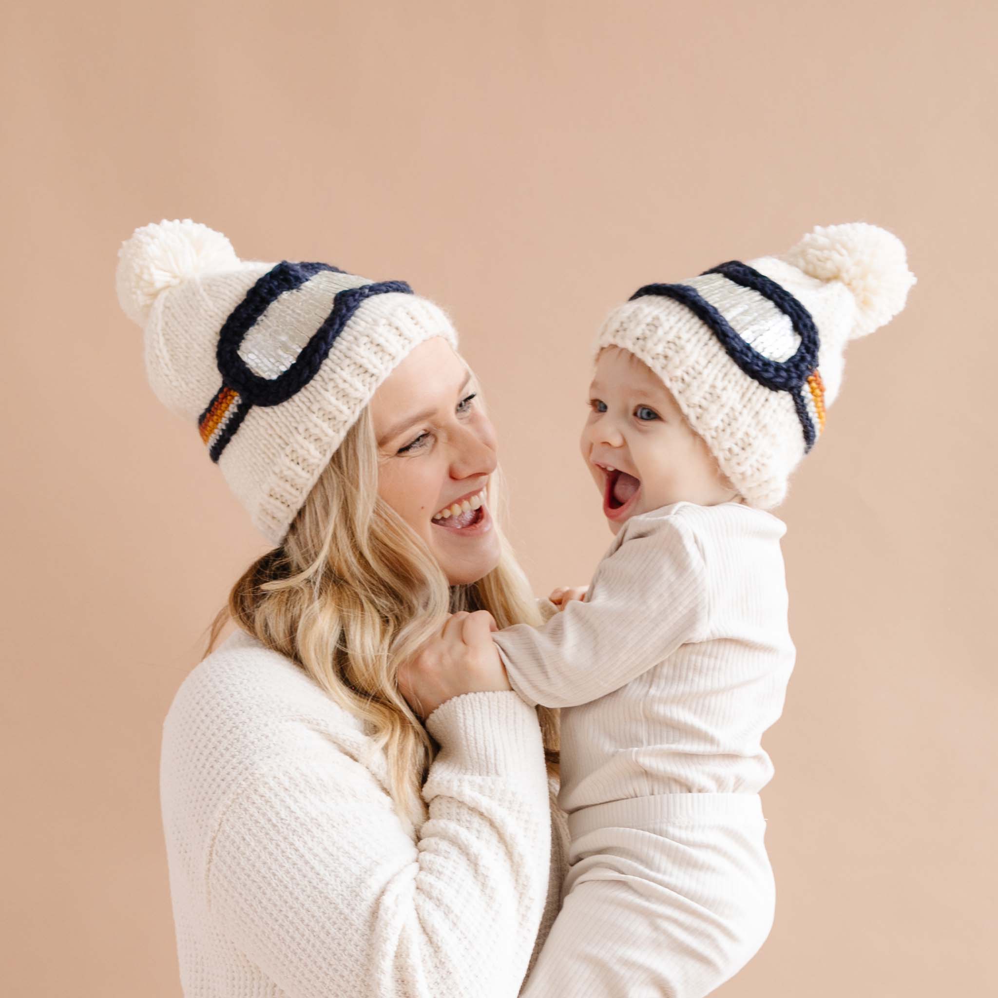 The Blueberry Hill Ski Goggles Hat- Retro - Little Birdies