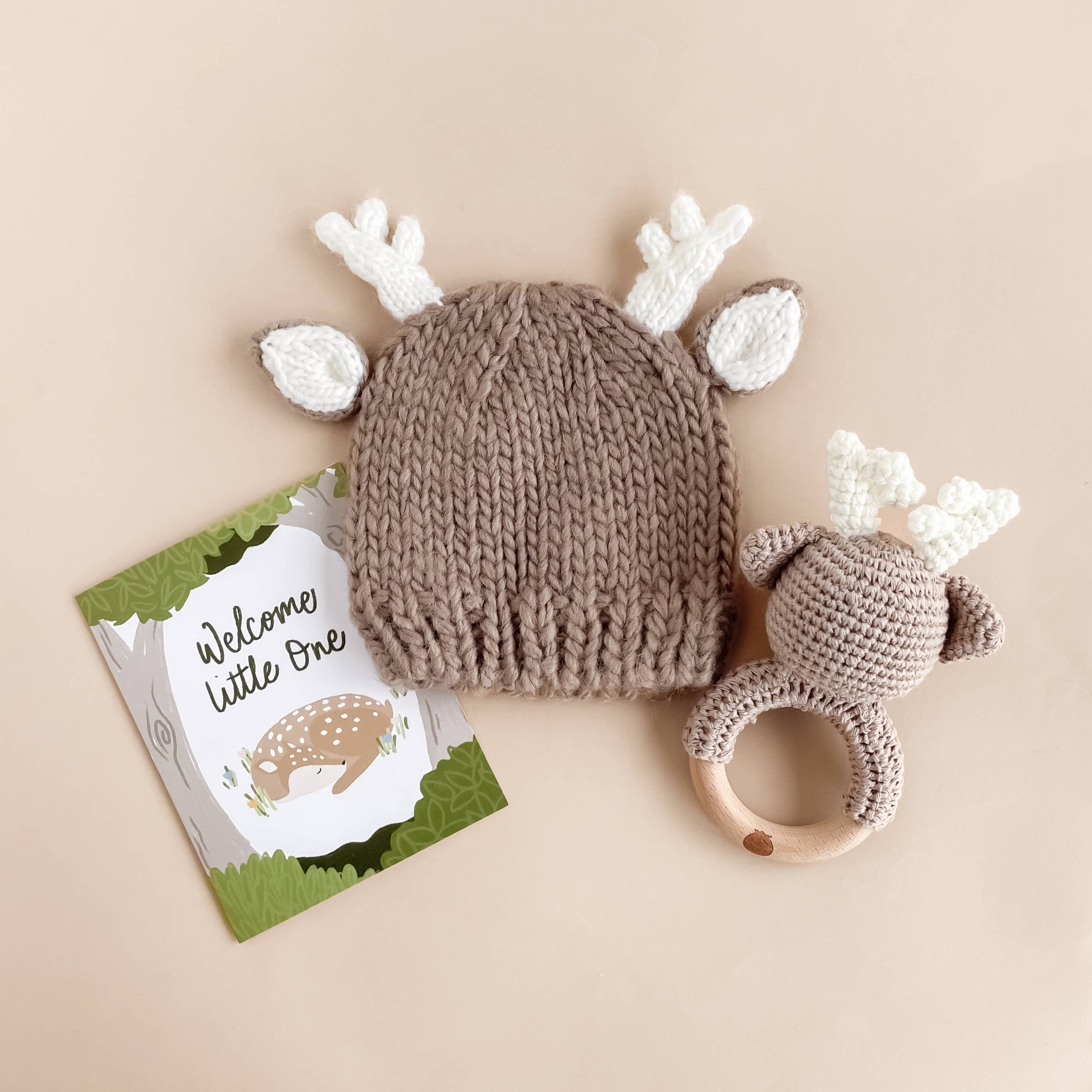 Hartley Deer Tan | Baby & Kids Hat Beanie Gift