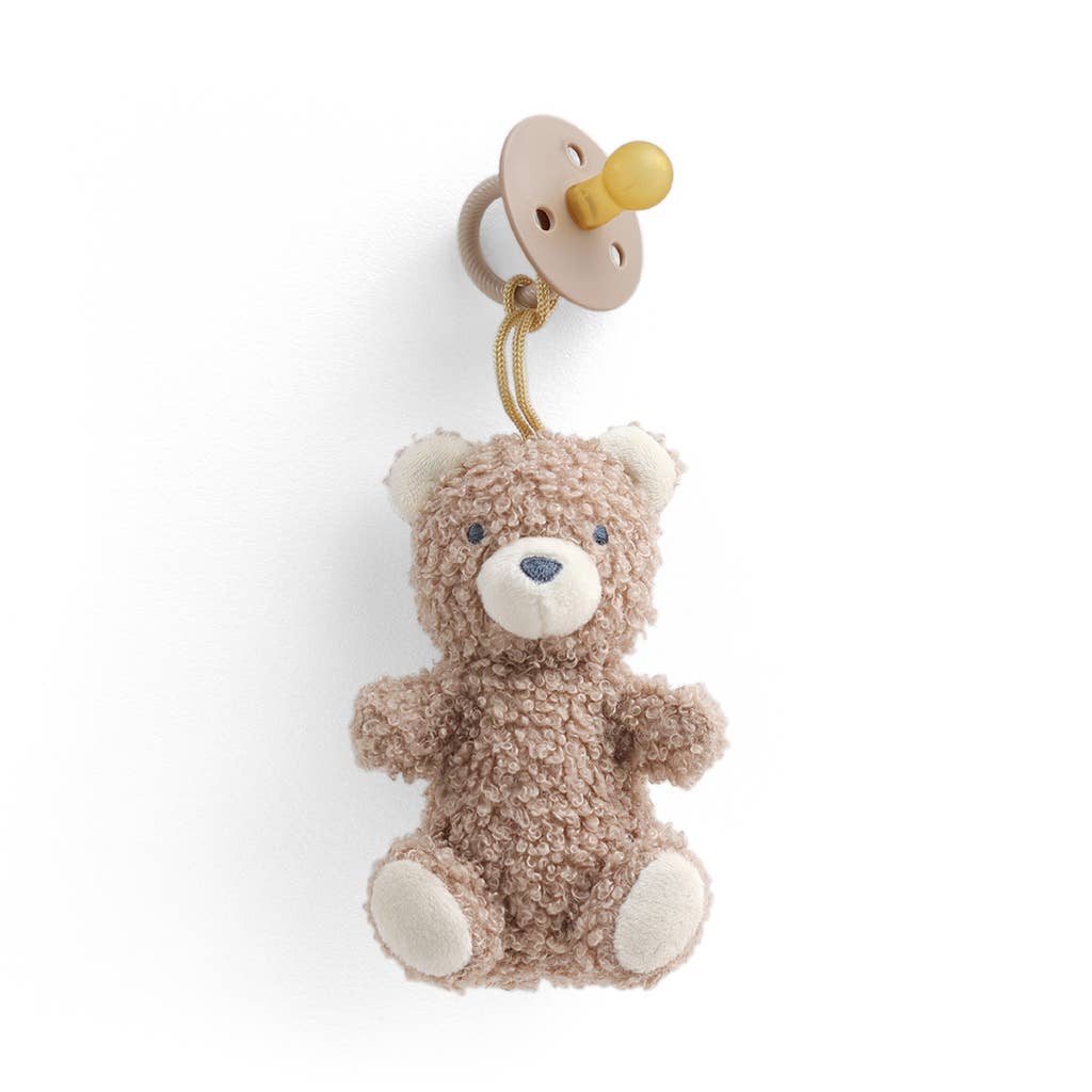 Teddy Bear Bitzy Pal Natural Rubber Pacifier & Plush