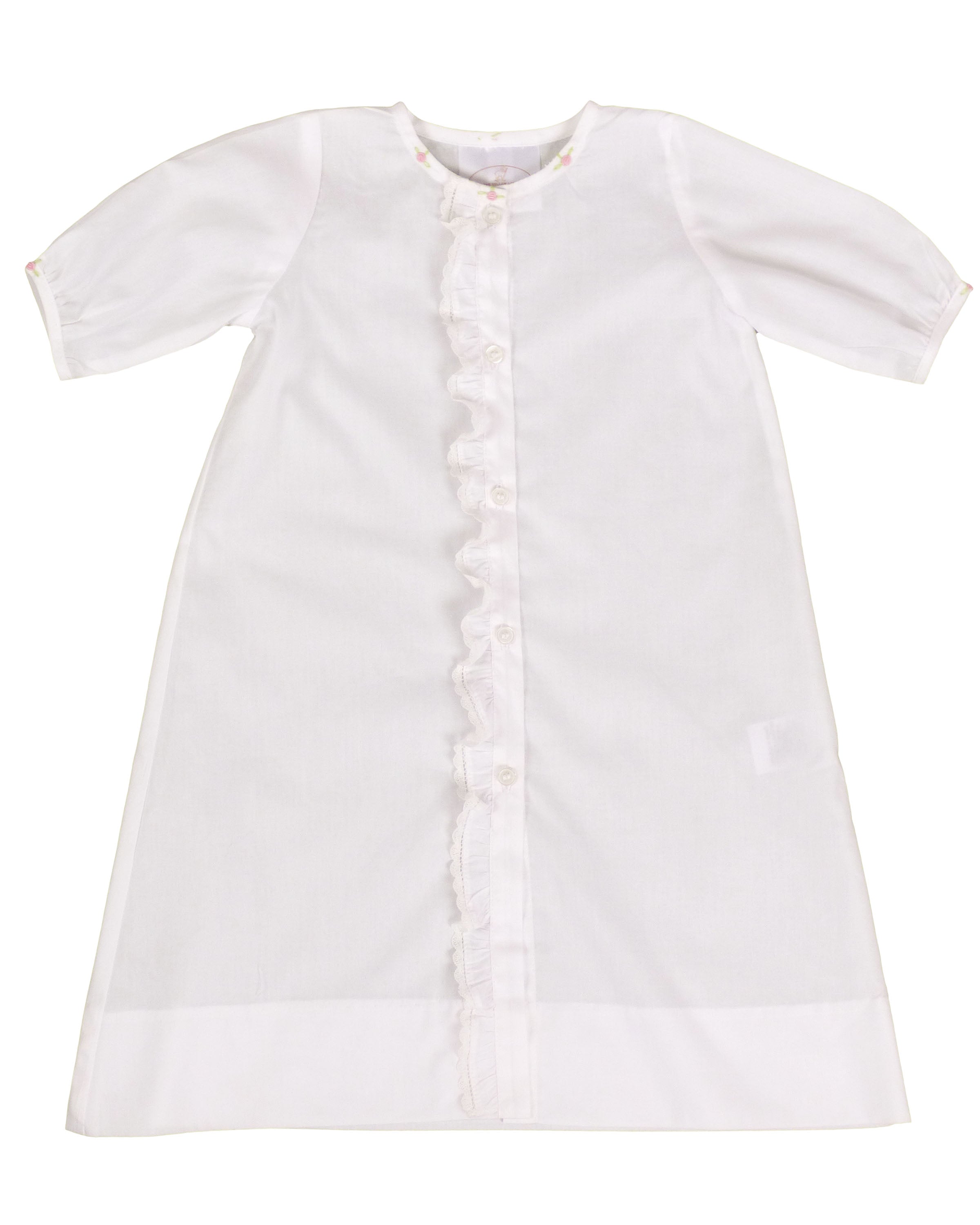 Linden Rose Daygown & Diaper Cover - White