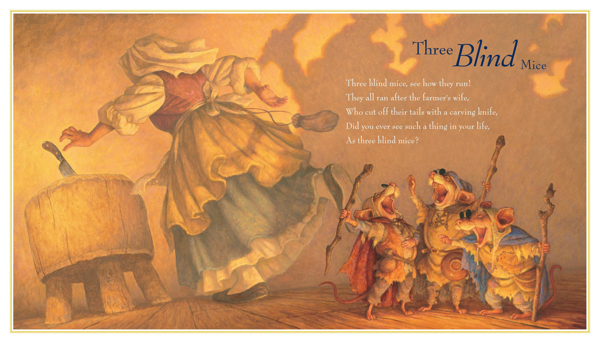Favorite Nursery Rhymes from Mother Goose by Scott Gustafson baby book - Little Birdies Boutique