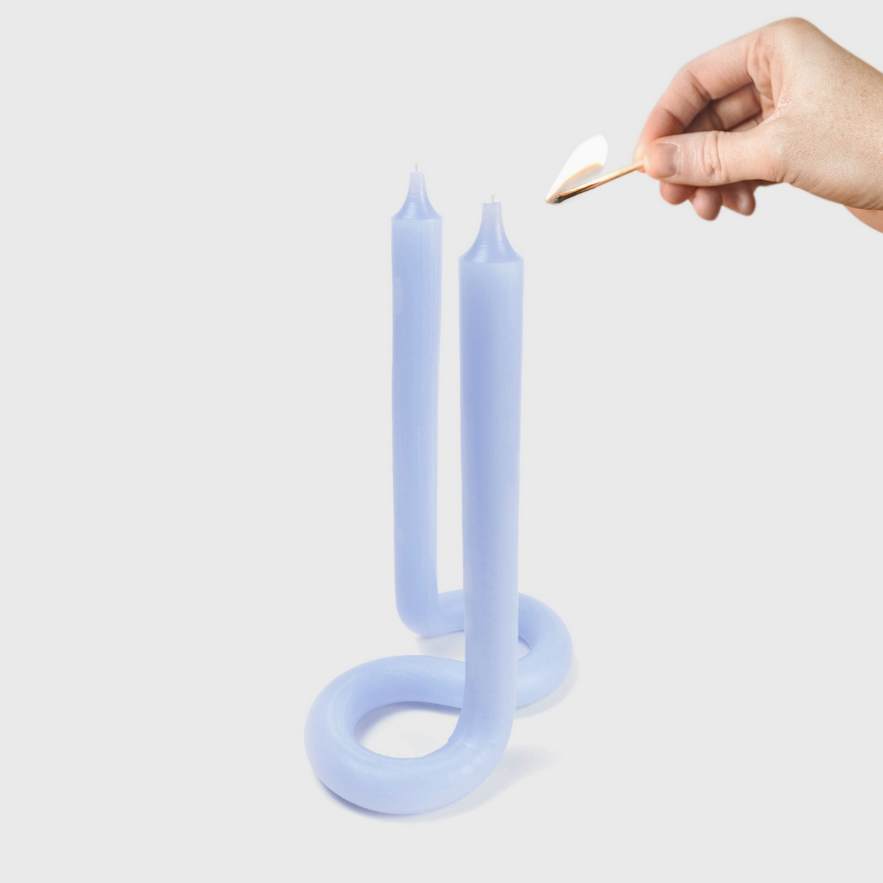 54 Celsius Twist Candle Sticks By Lex Pott - Light Lavender - Little Birdies