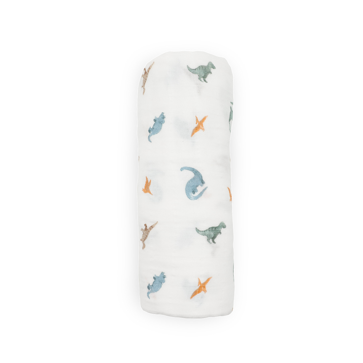 Organic Cotton Muslin Swaddle Blanket - Little Dino