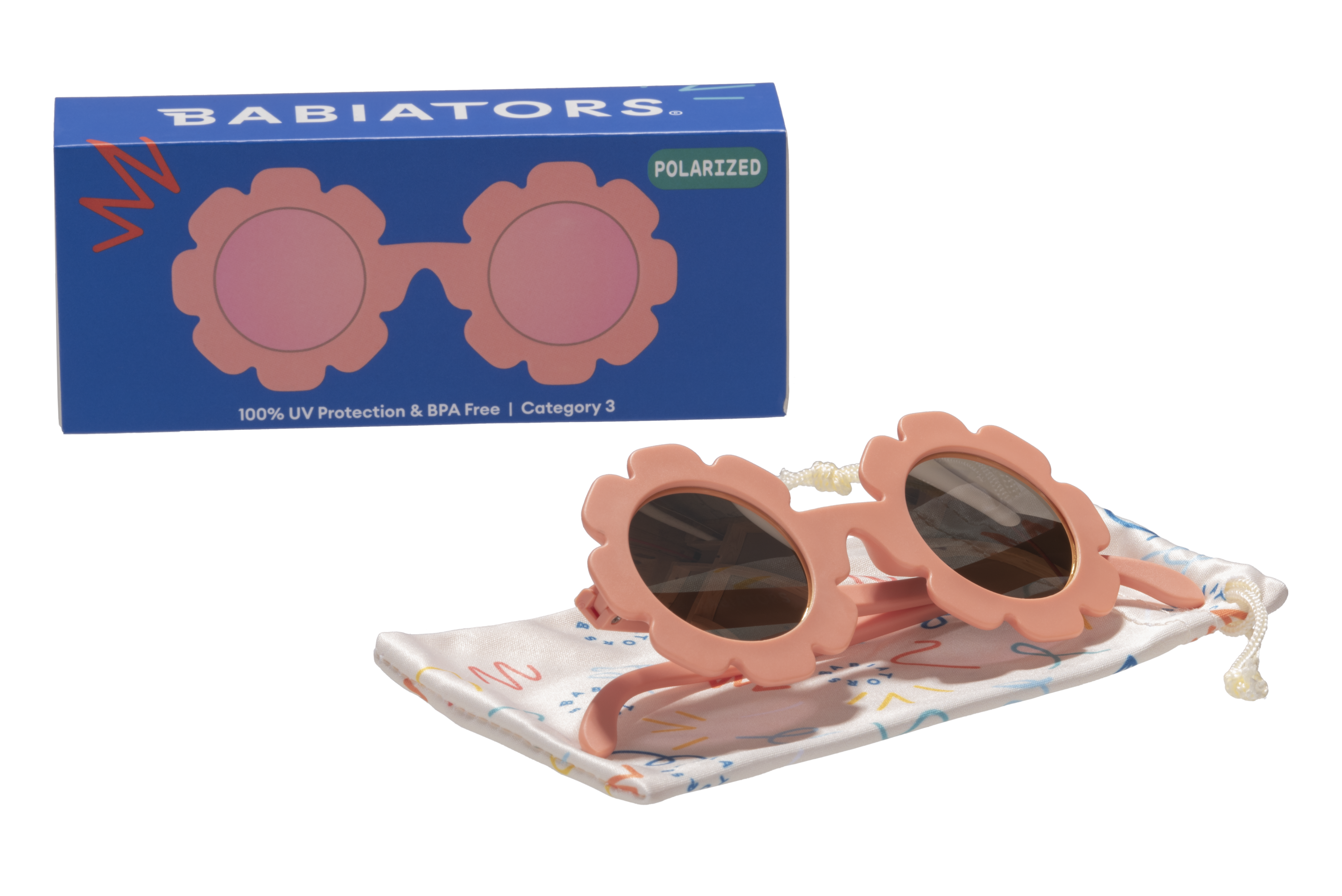 Babiator Peachy Keen Polarized Flower Sunglasses - Little Birdies 
