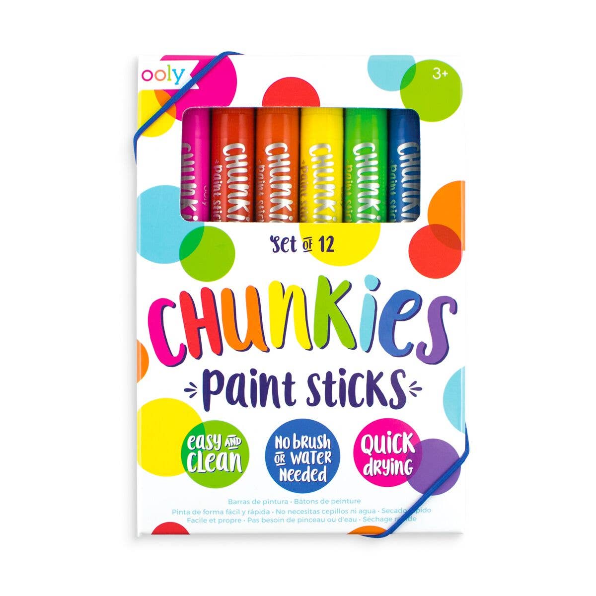 Ooly art supplies Chunkies Paint Sticks Original Pack - Set of 12 - Little Birdies