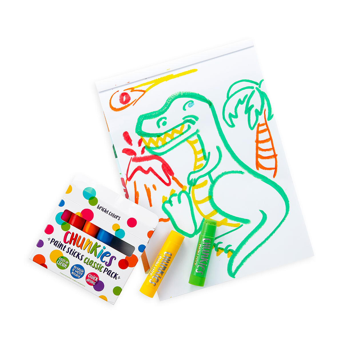 Ooly Art Supplies Chunkies Paint Sticks - Classic - Little Birdies