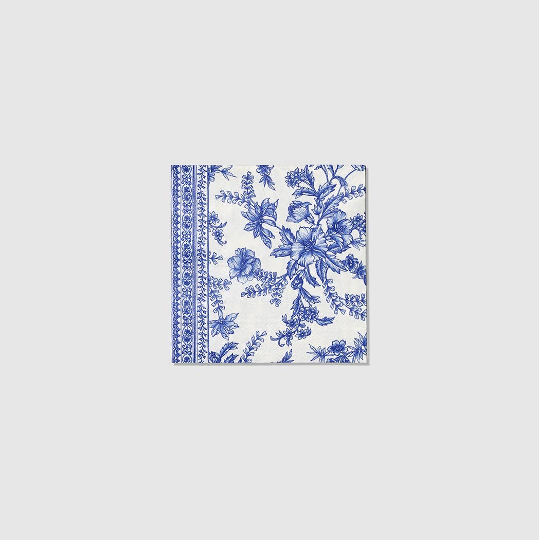 Coterie Brand French Toile Paper Cocktail Napkins - Little Birdies