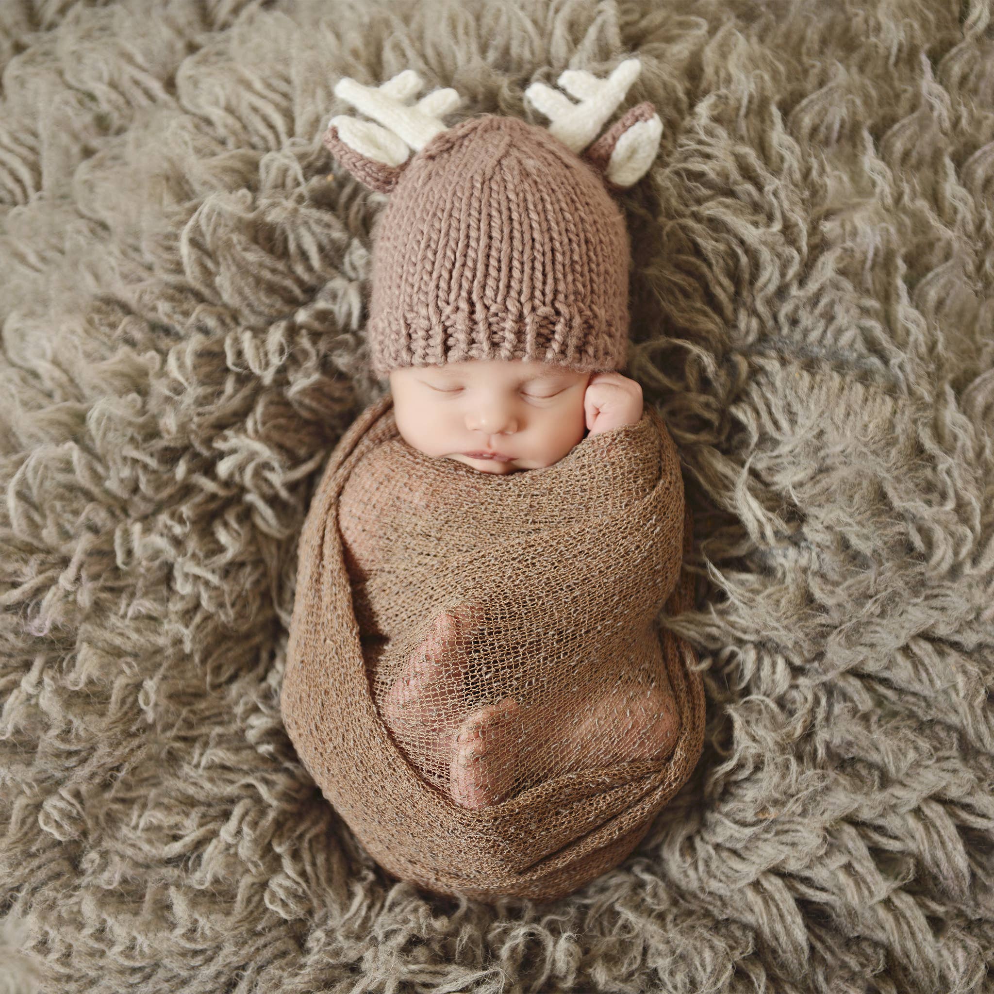 Hartley Deer Tan | Baby & Kids Hat Beanie Gift