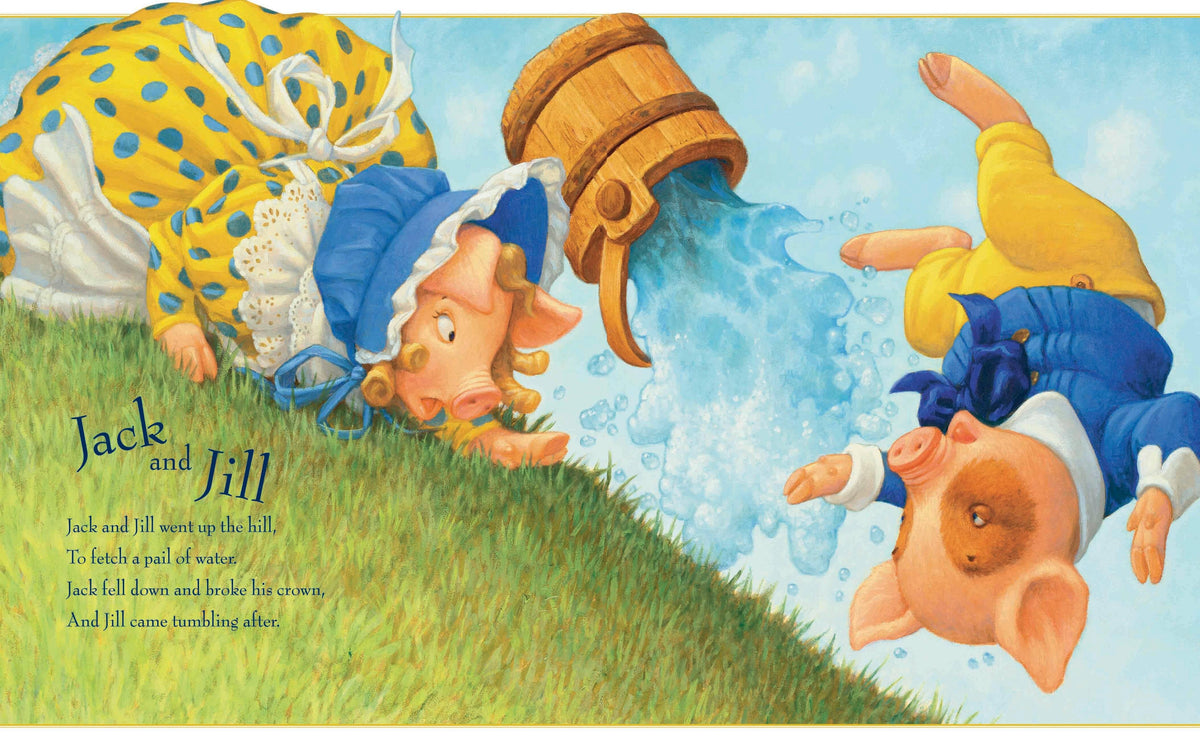 Favorite Nursery Rhymes from Mother Goose by Scott Gustafson baby book - Little Birdies Boutique