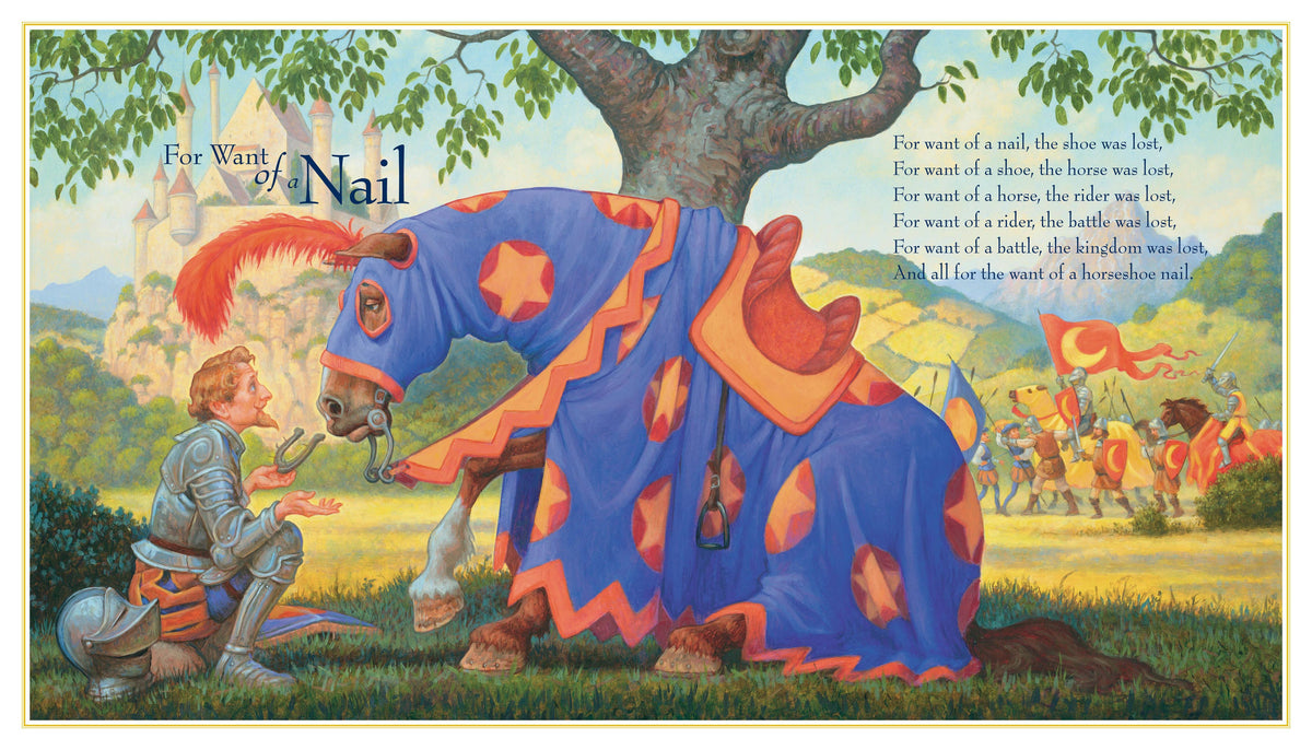 Favorite Nursery Rhymes from Mother Goose by Scott Gustafson baby book - Little Birdies Boutique