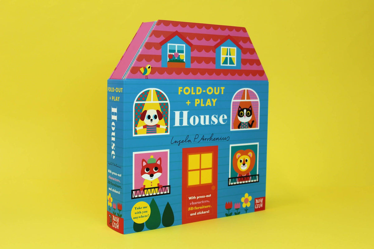 Fold-Out + Play: House baby book - Little Birdies Boutique