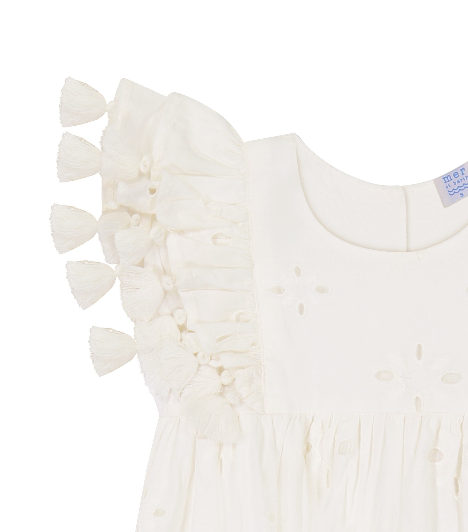 Anna Baby Romper White Eyelet
