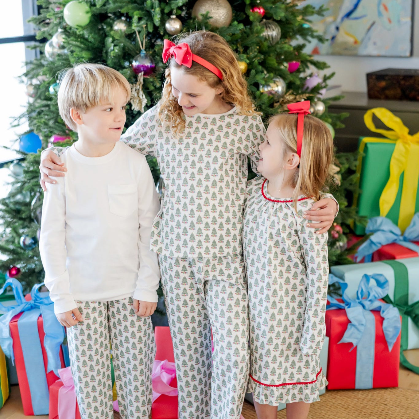 Millie Girls' Pant Set Under the Christmas Tree