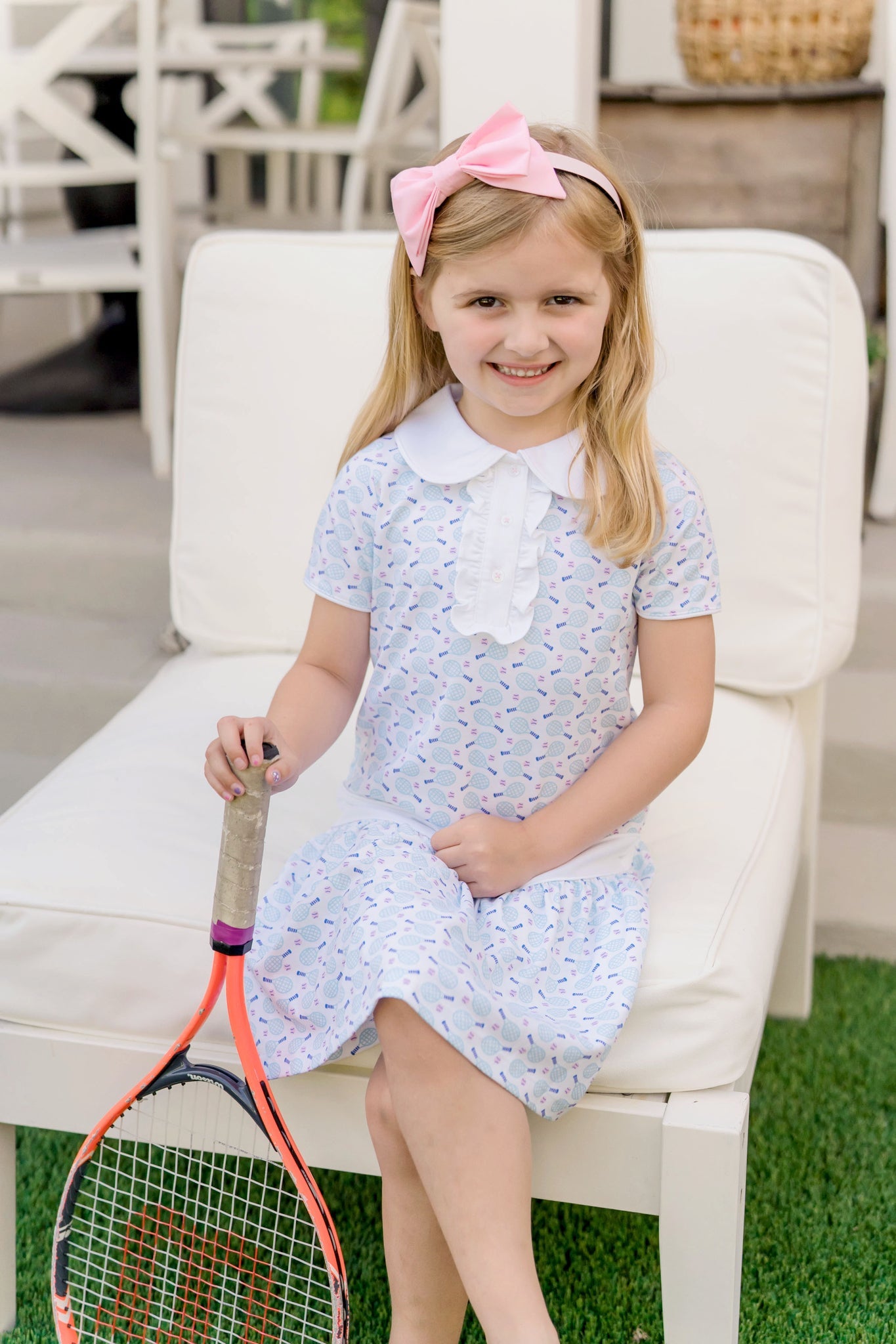 Sydney Girls' Dress Tennis Match Pink