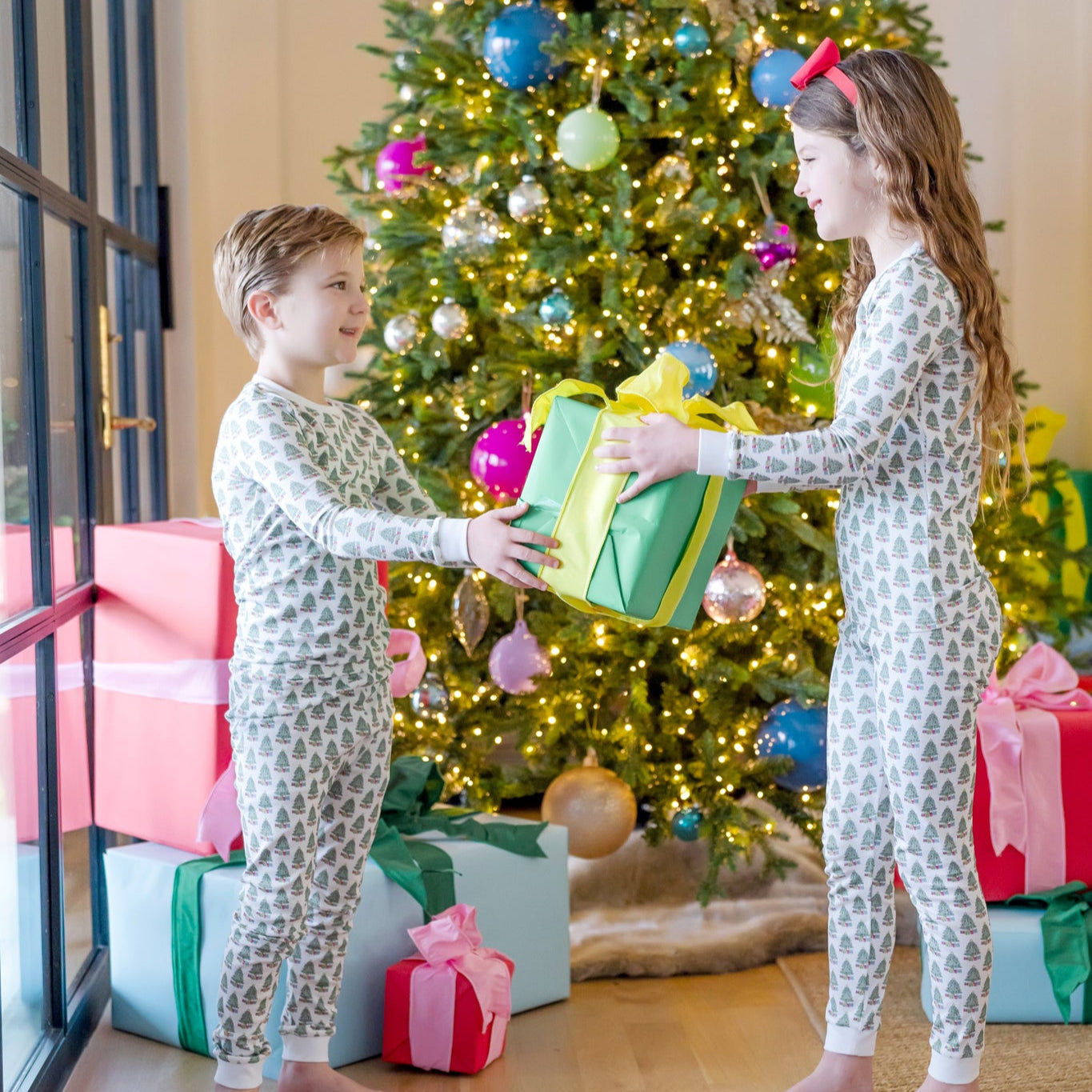 Grayson Pajama Pant Set Under the Christmas Tree
