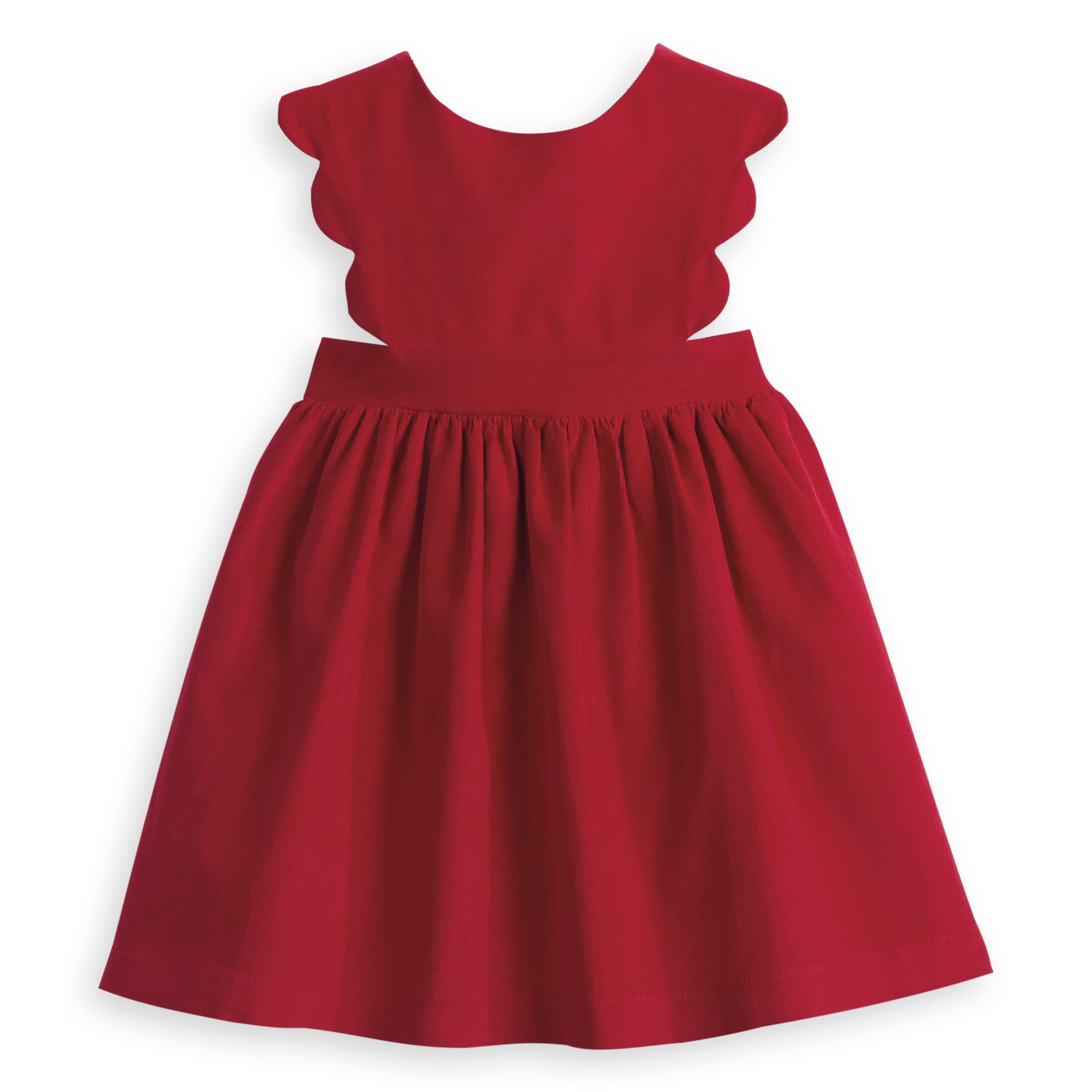 Bella Bliss Adalene Scalloped Jumper- Red - Little Birdies