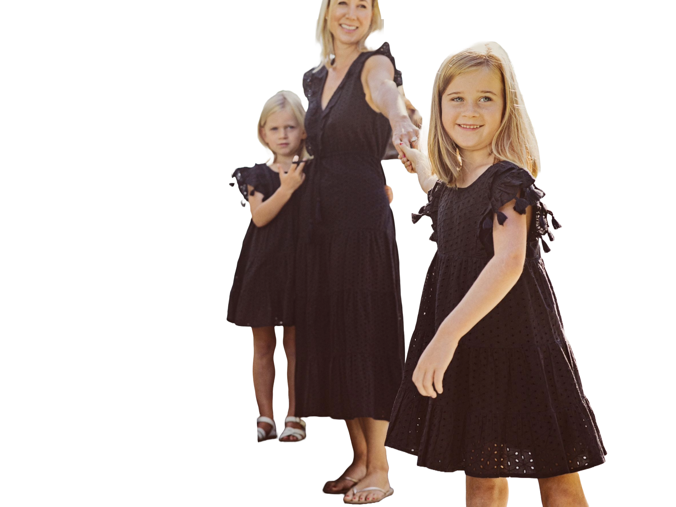 Giselle Women's Maxi Dress Black Eyelet