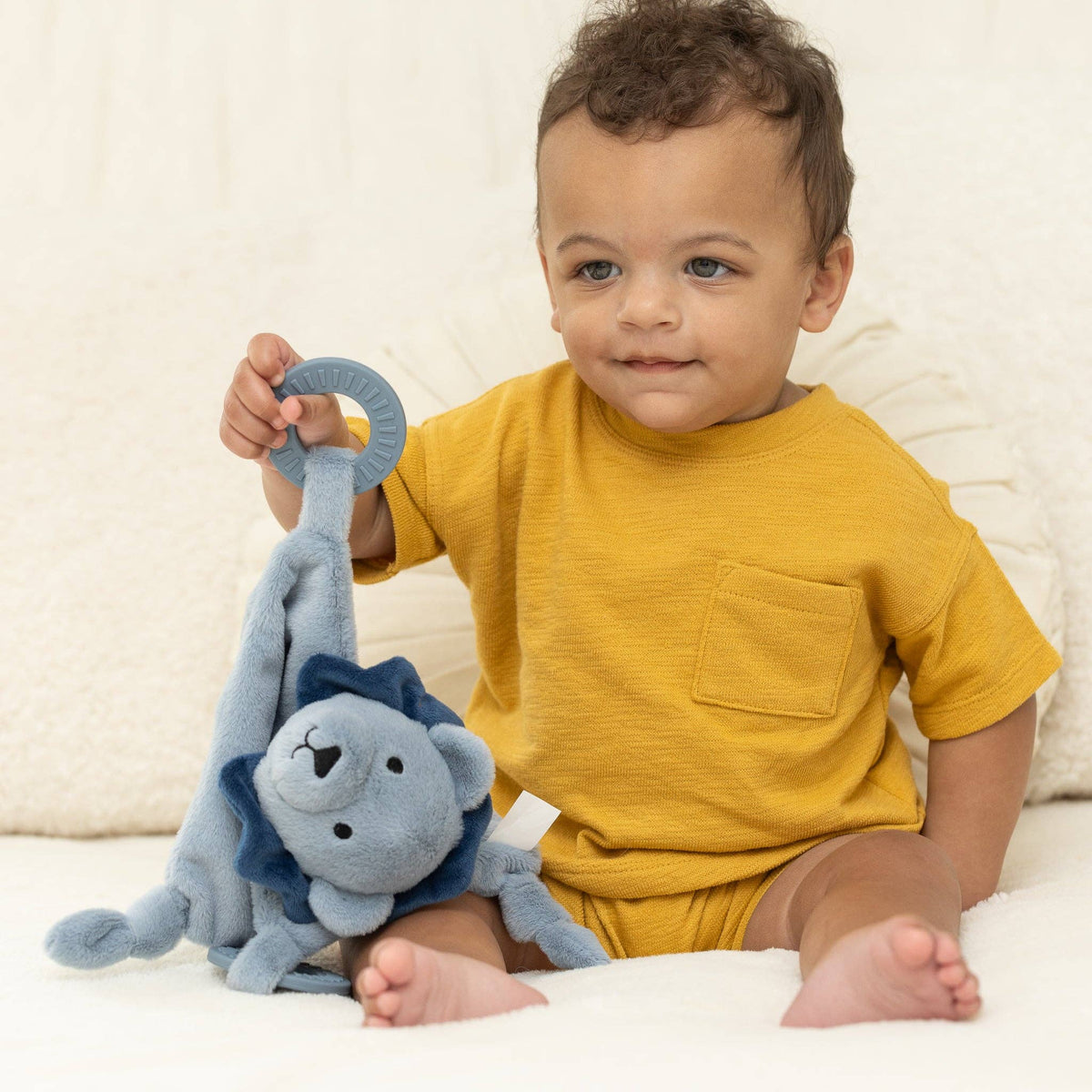 Bella Tunno Teether Buddy Leo the Lion Plush Lovie - Little Birdies Boutique children's store