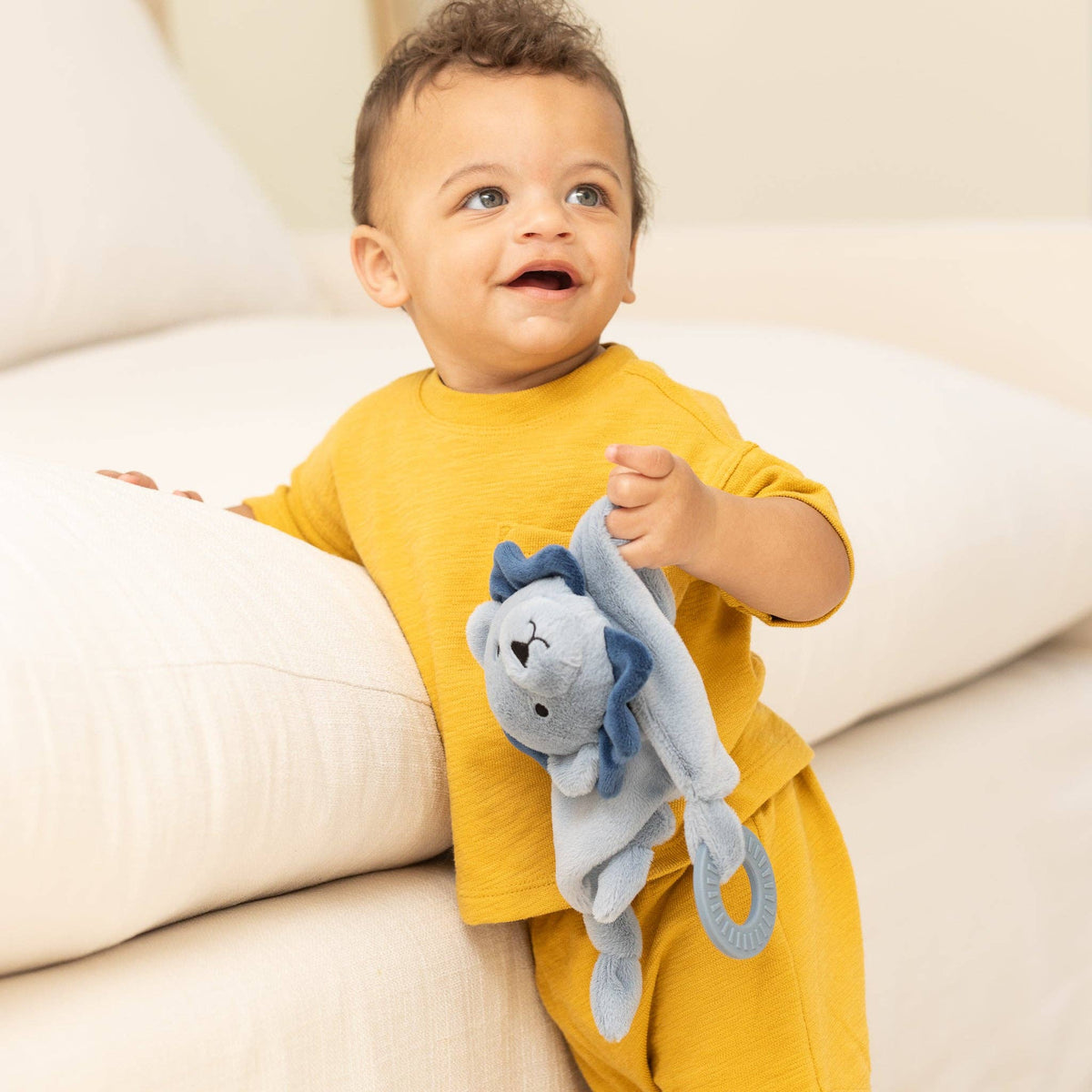 Bella Tunno Teether Buddy Leo the Lion Plush Lovie - Little Birdies Boutique children's store