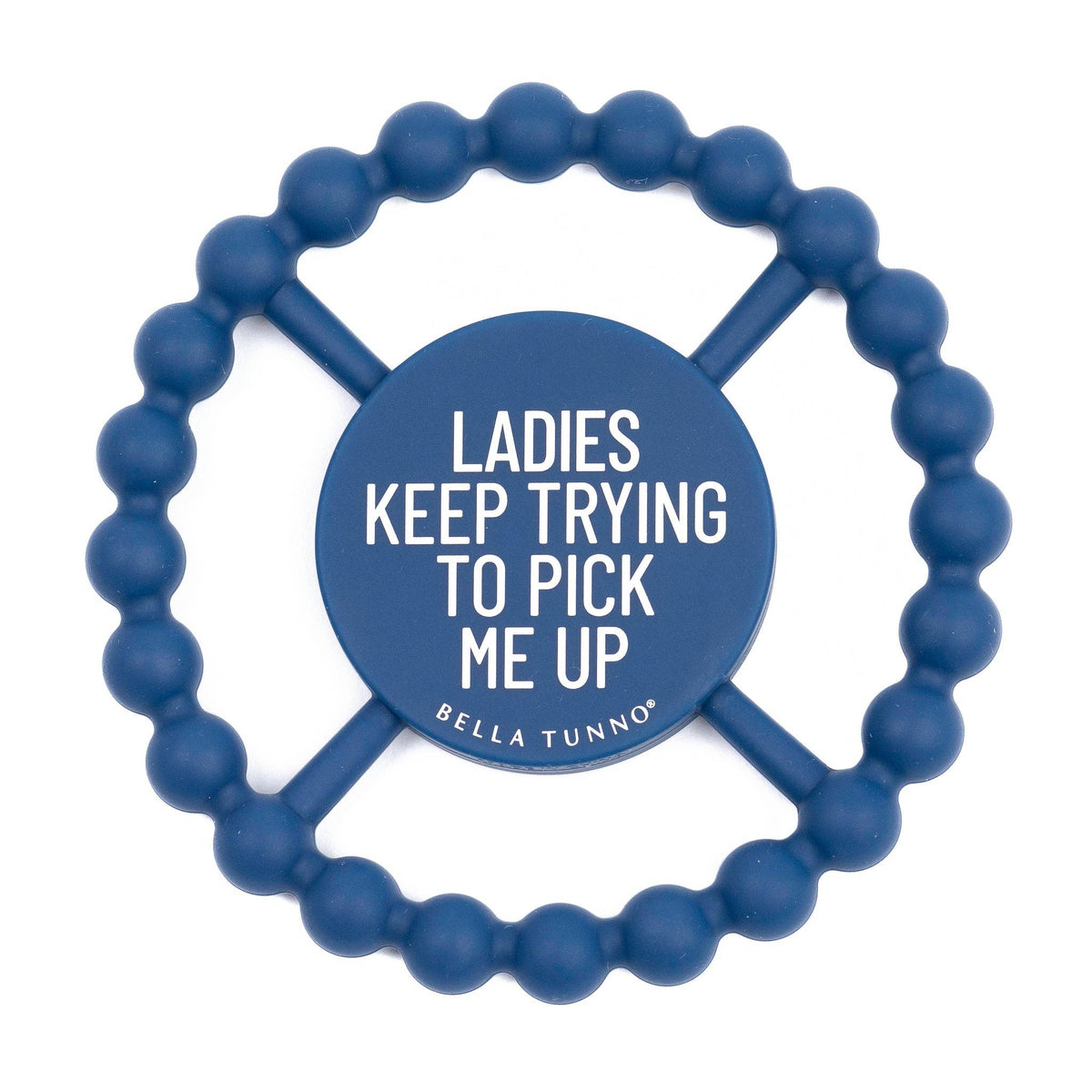 Bella Tunno Teether Ladies Pick Me Up Teether Navy Blue Silicone - Little Birdies Baby Gifts