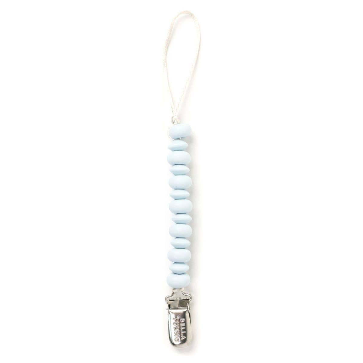 Bella Tunno silicone Light Blue Pacifier Clip- Little Birdies children's boutique