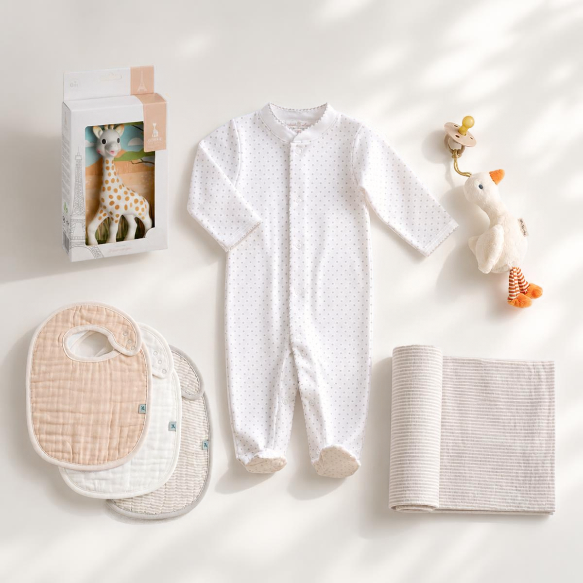 Soft Neutrals Baby Gift Set - Curated for you!