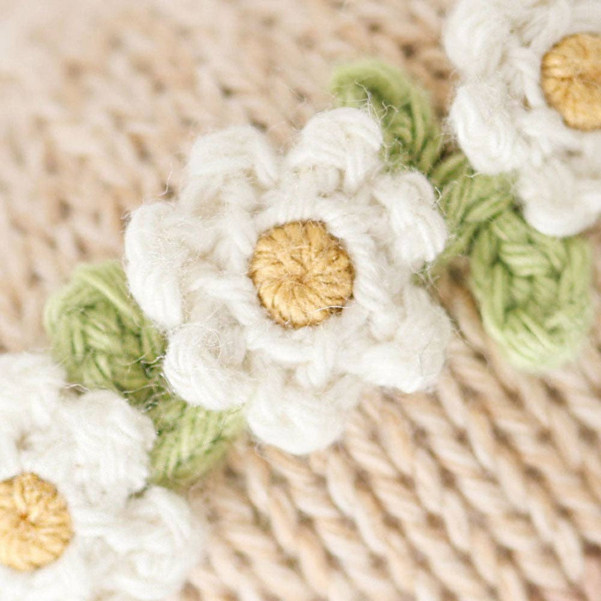 Cuddle + Kind Knit Teddy Bear Stuffed Animal with flower crown - Little Birdies Boutique baby gifts