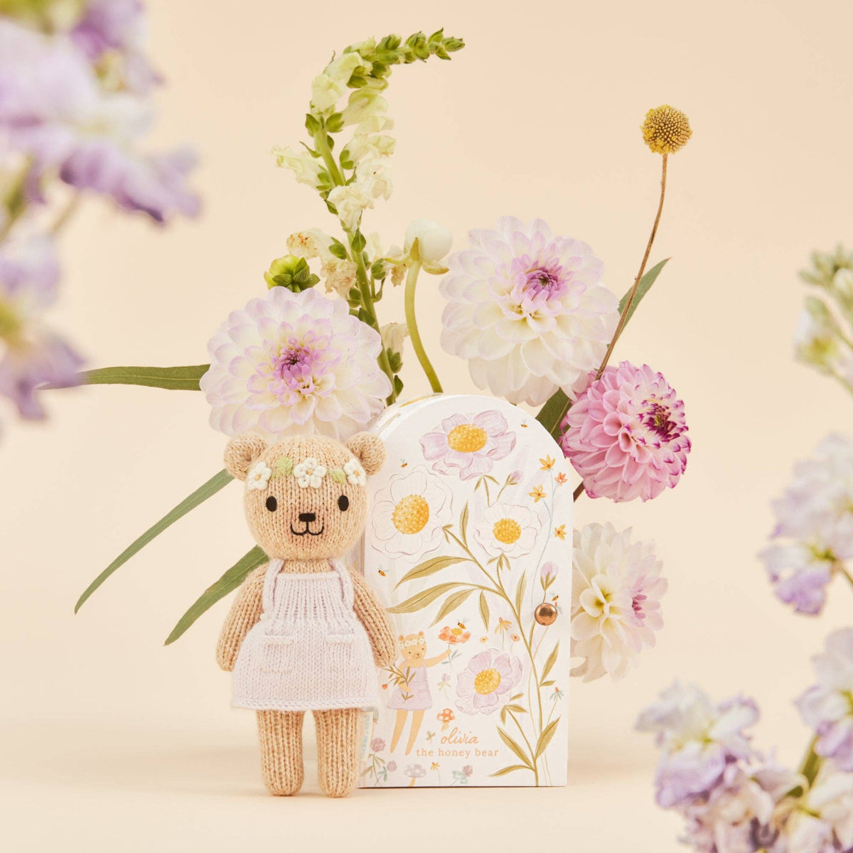 Cuddle + Kind Tiny Olivia- The Honey Bear Stuffed Animal - Little Birdies Boutique children's store
