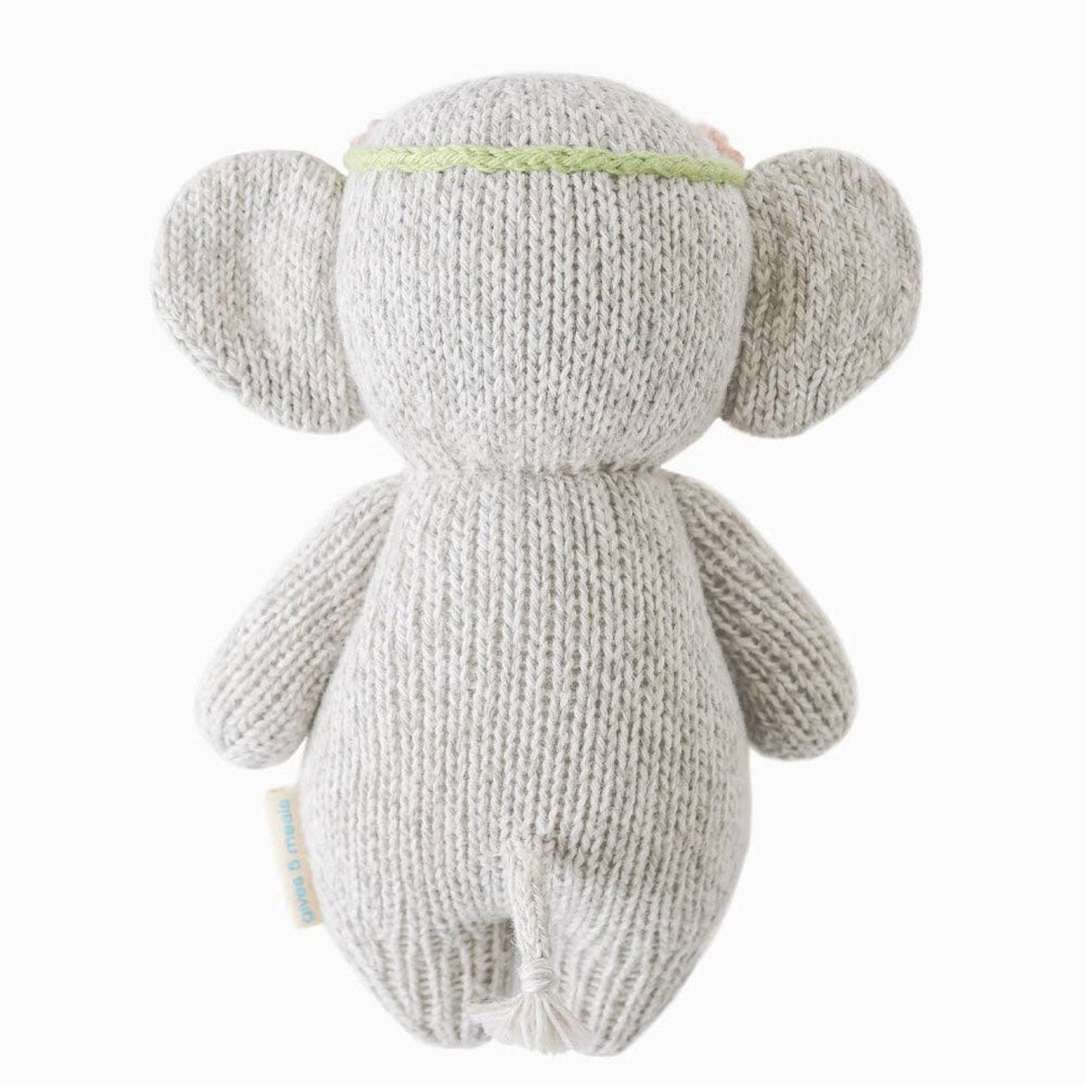 Cuddle + Kind knit baby elephant stuffed animal with flower crown Baby Elephant (blush floral) - Little Birdies Boutique Gift bundles