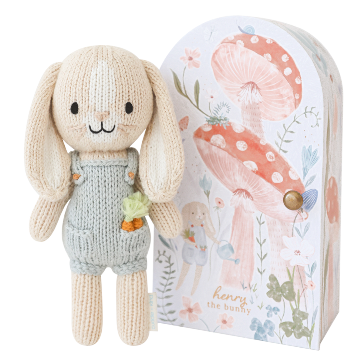 Cuddle + Kind knit bunny doll Tiny Henry the Bunny - Little Birdies Boutique Easy Baby gifting 