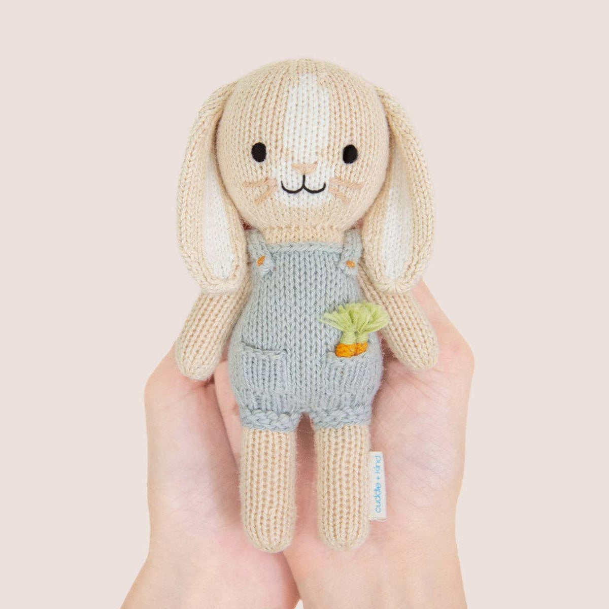 Cuddle + Kind knit bunny doll Tiny Henry the Bunny - Little Birdies Boutique Easy Baby gifting 