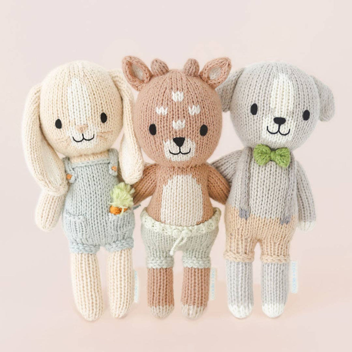 Cuddle + Kind knit bunny doll Tiny Henry the Bunny - Little Birdies Boutique Easy Baby gifting 