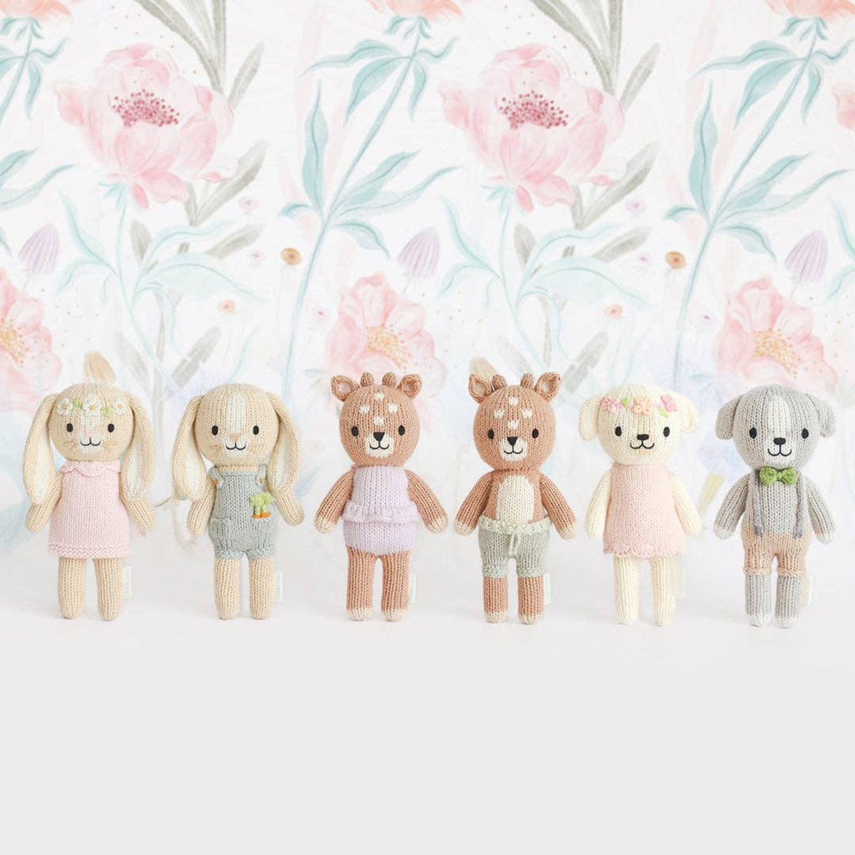 Cuddle + Kind knit bunny doll Tiny Henry the Bunny - Little Birdies Boutique Easy Baby gifting 