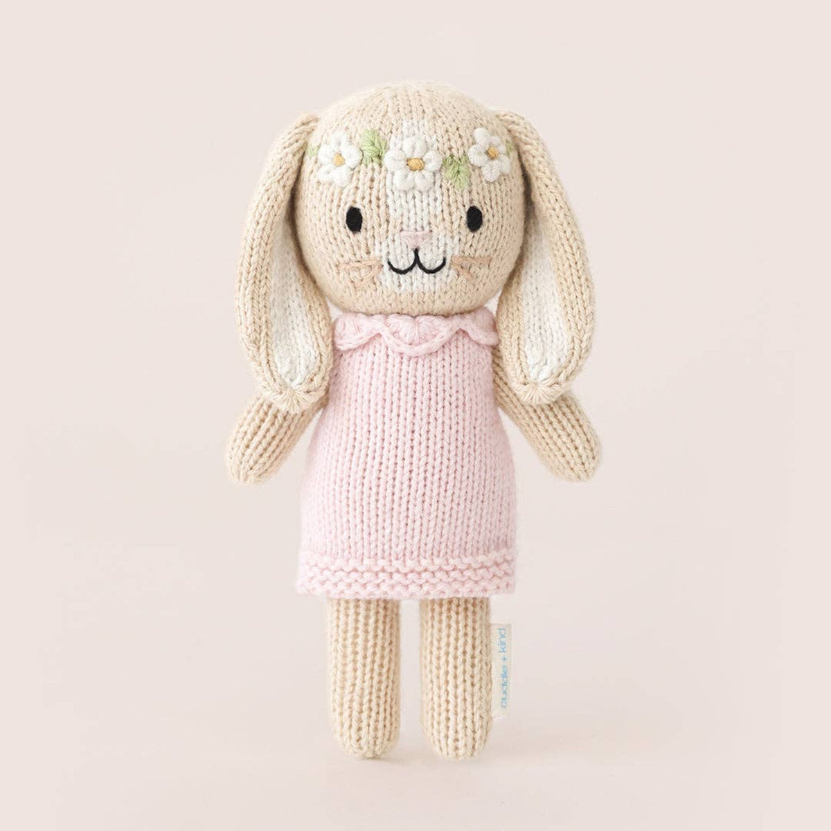 Cuddle + Kind knit stuffed animal Tiny Hannah the Bunny - Little Birdies Boutique children's store